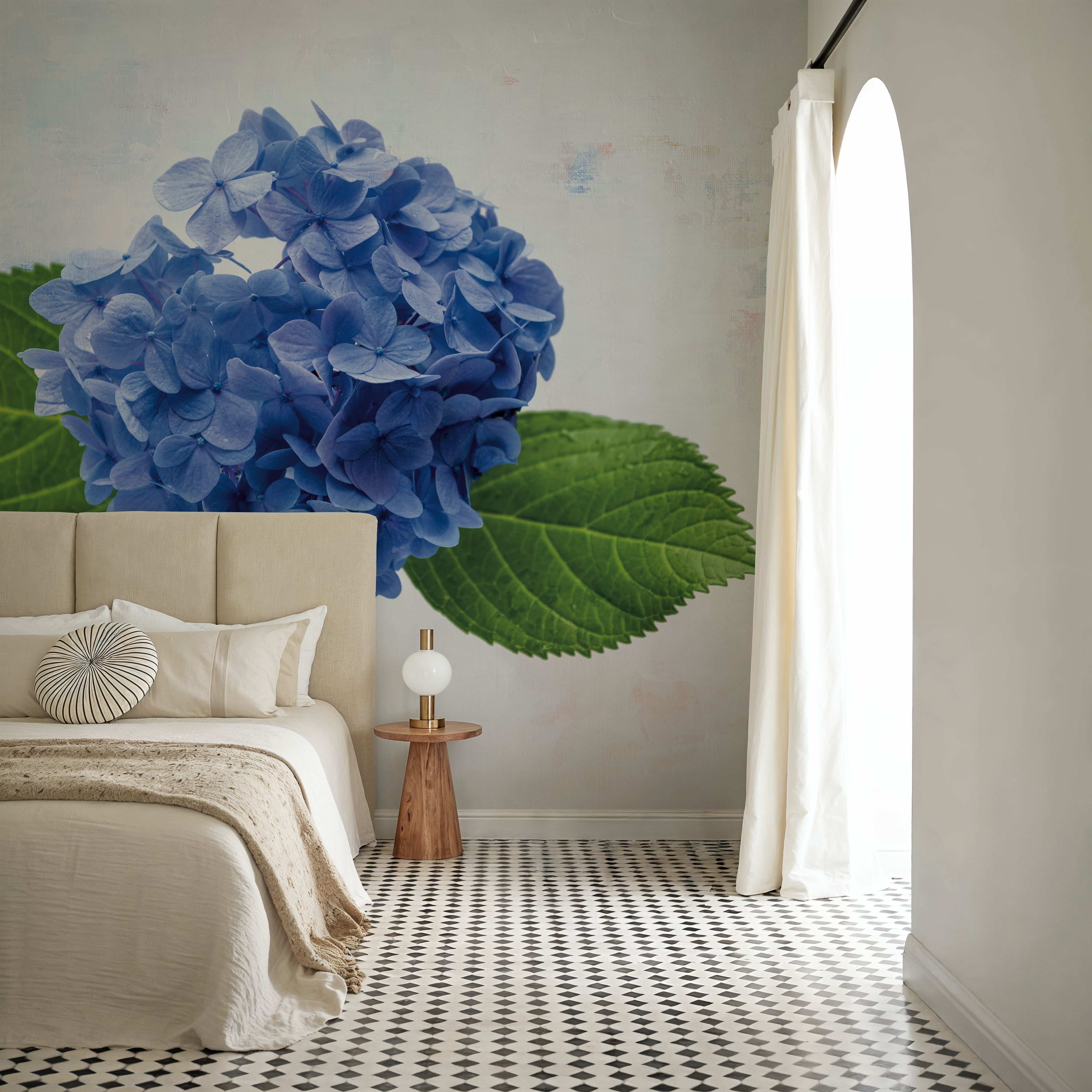 Bright Blue Hydrangea