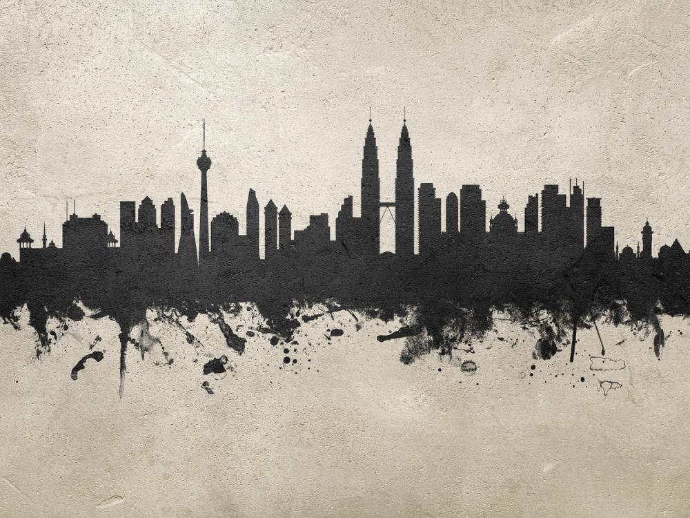 Kuala Lumpur Skyline Concrete