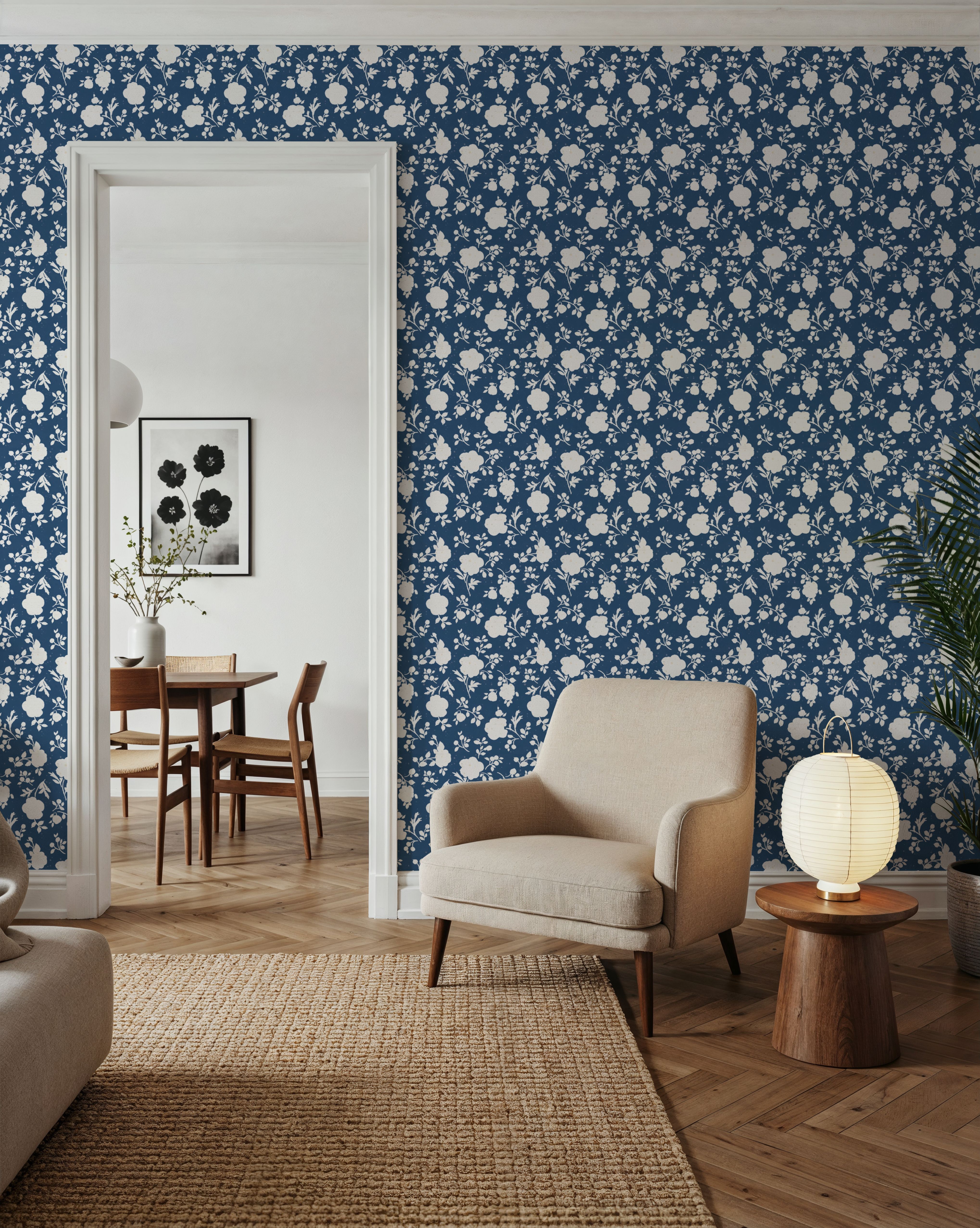 Country Flowery Blue