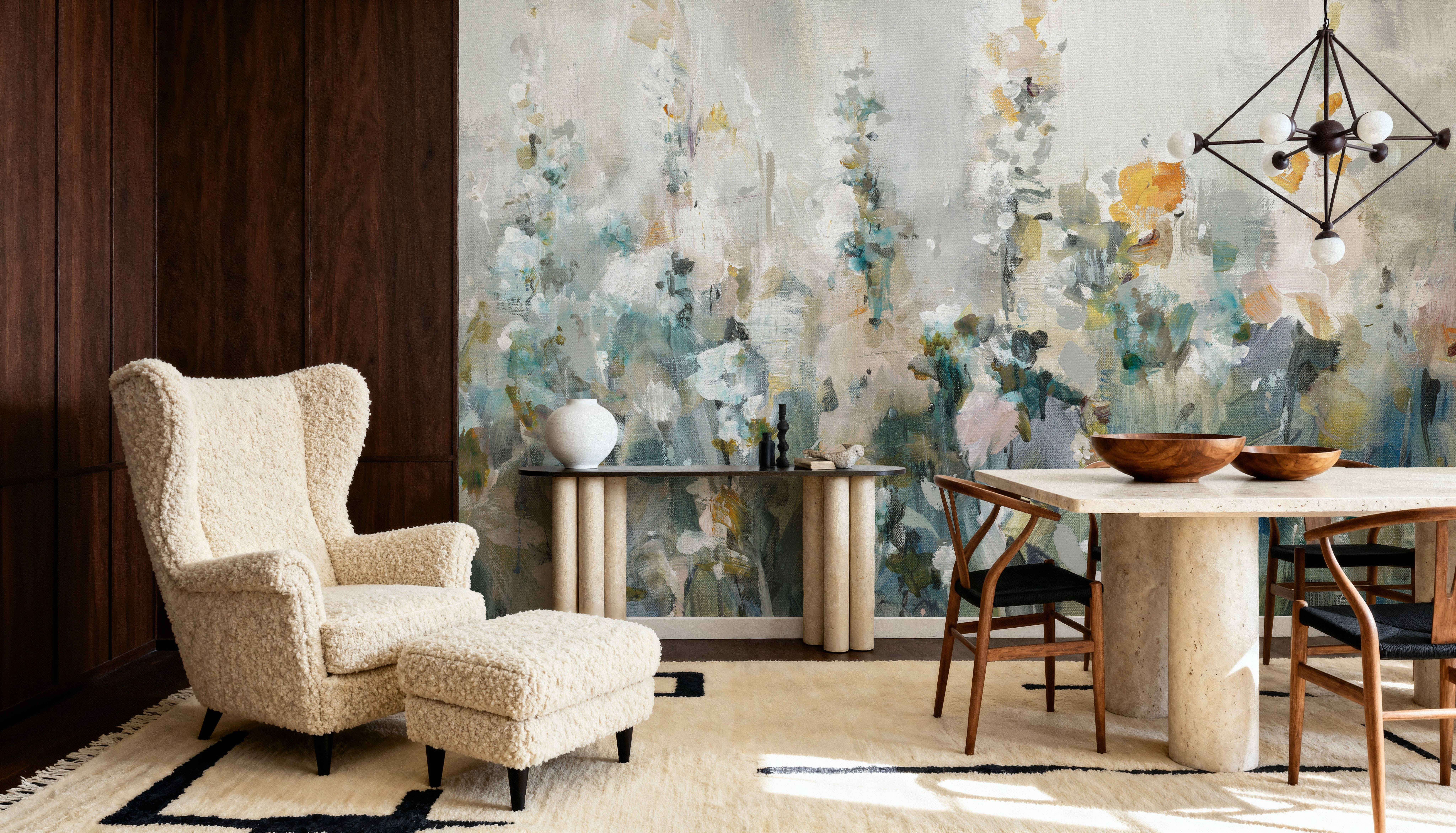 Rustic on Rustic, Wallpaper