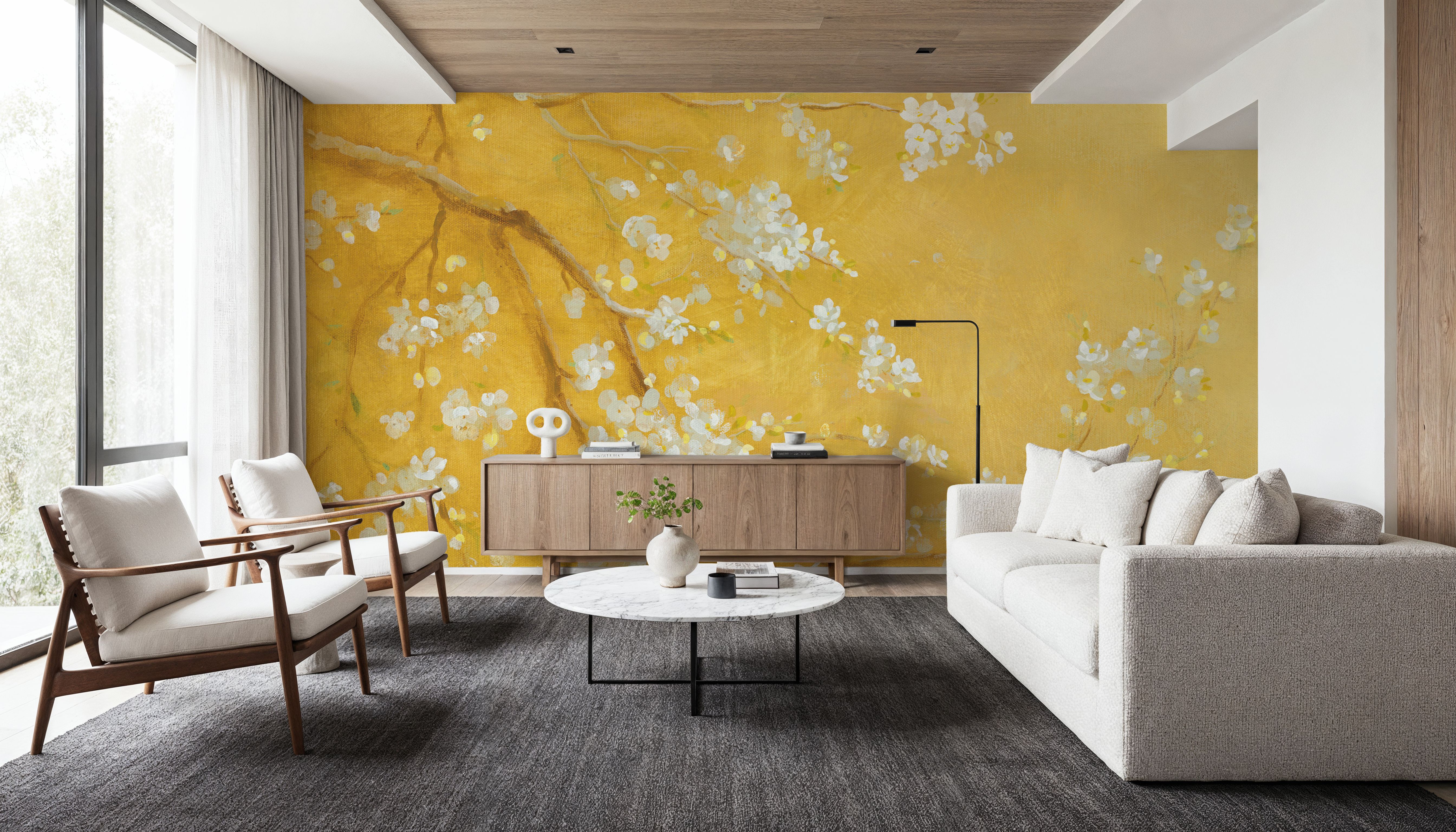 White Cherry Blossoms I