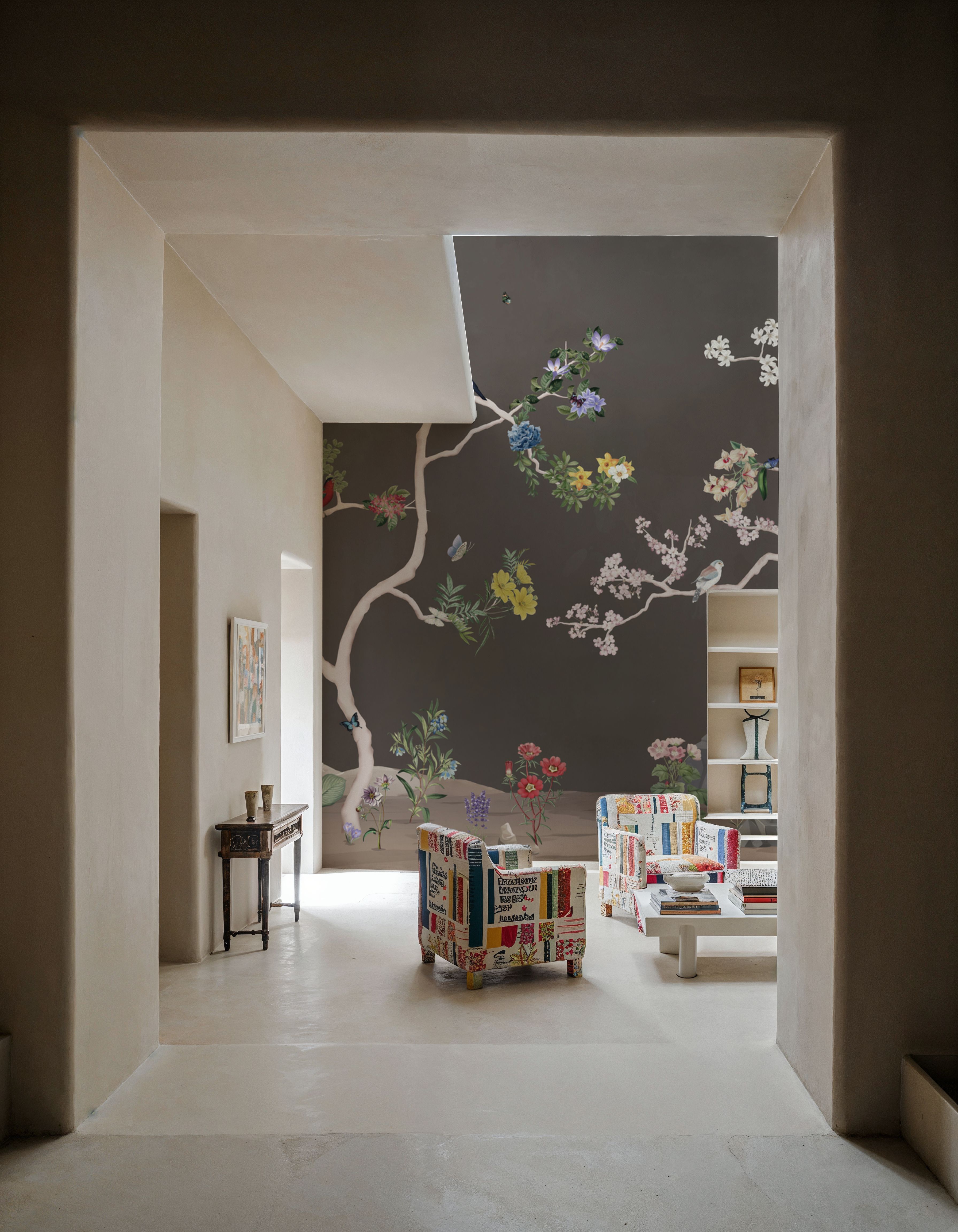 Birds in the Garden Dark