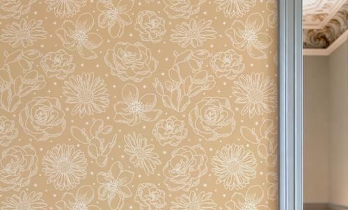Sky Flowers Gold