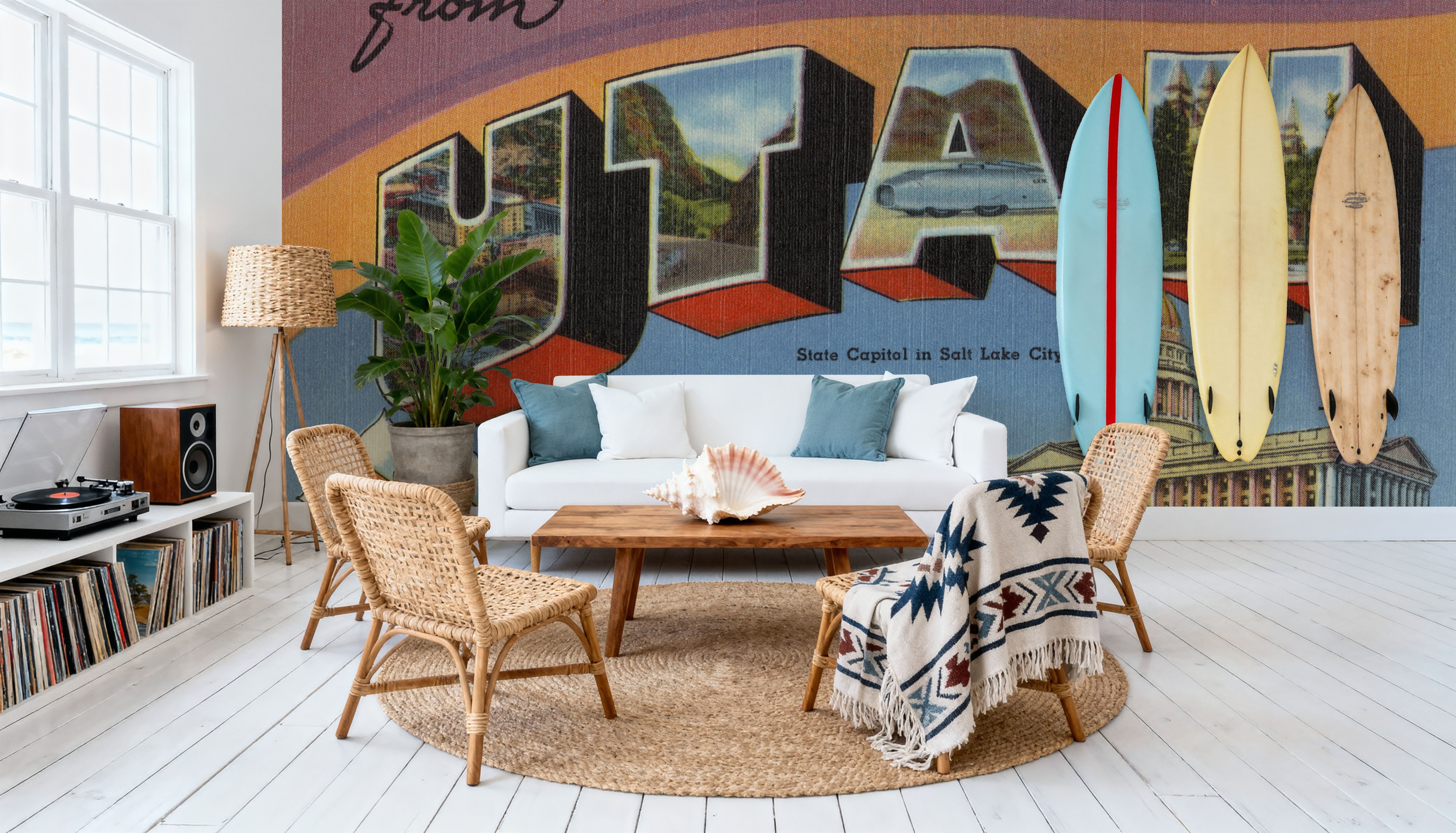 Greetings from Utah - Screenprint Postcard