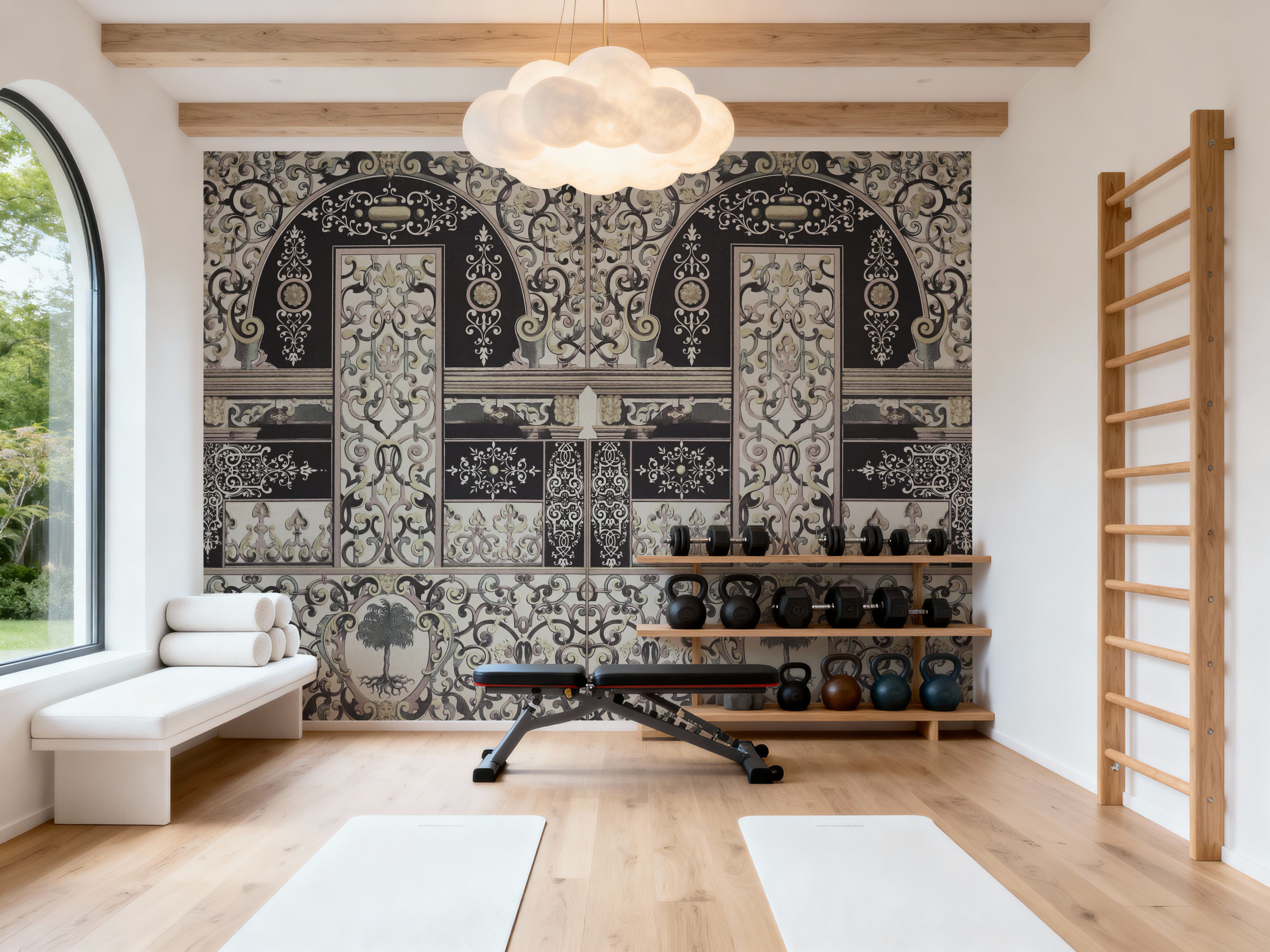 German Renaissance, Yellow Contrast, Tapeten