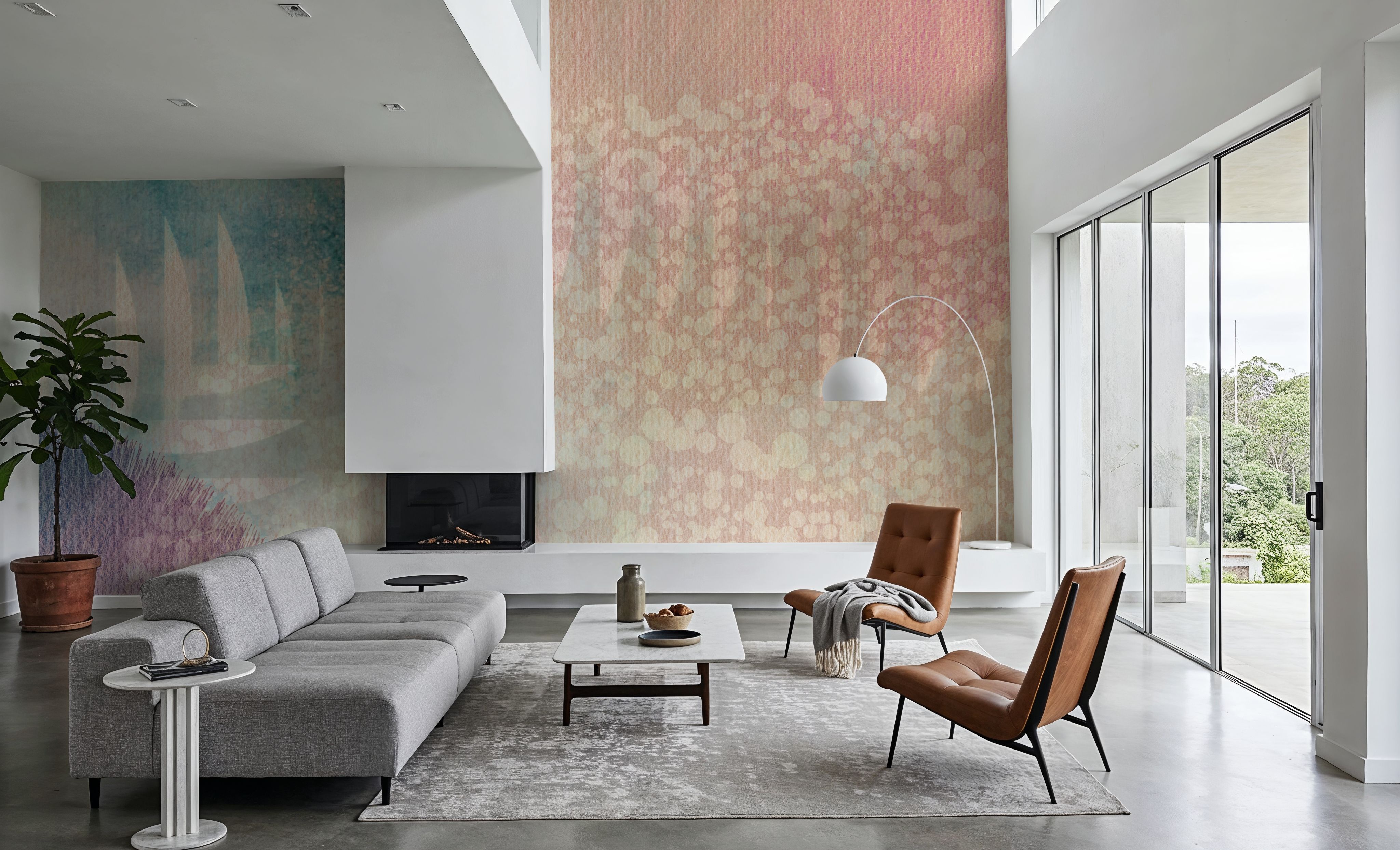 Afternoon Shadows, Papel pintado