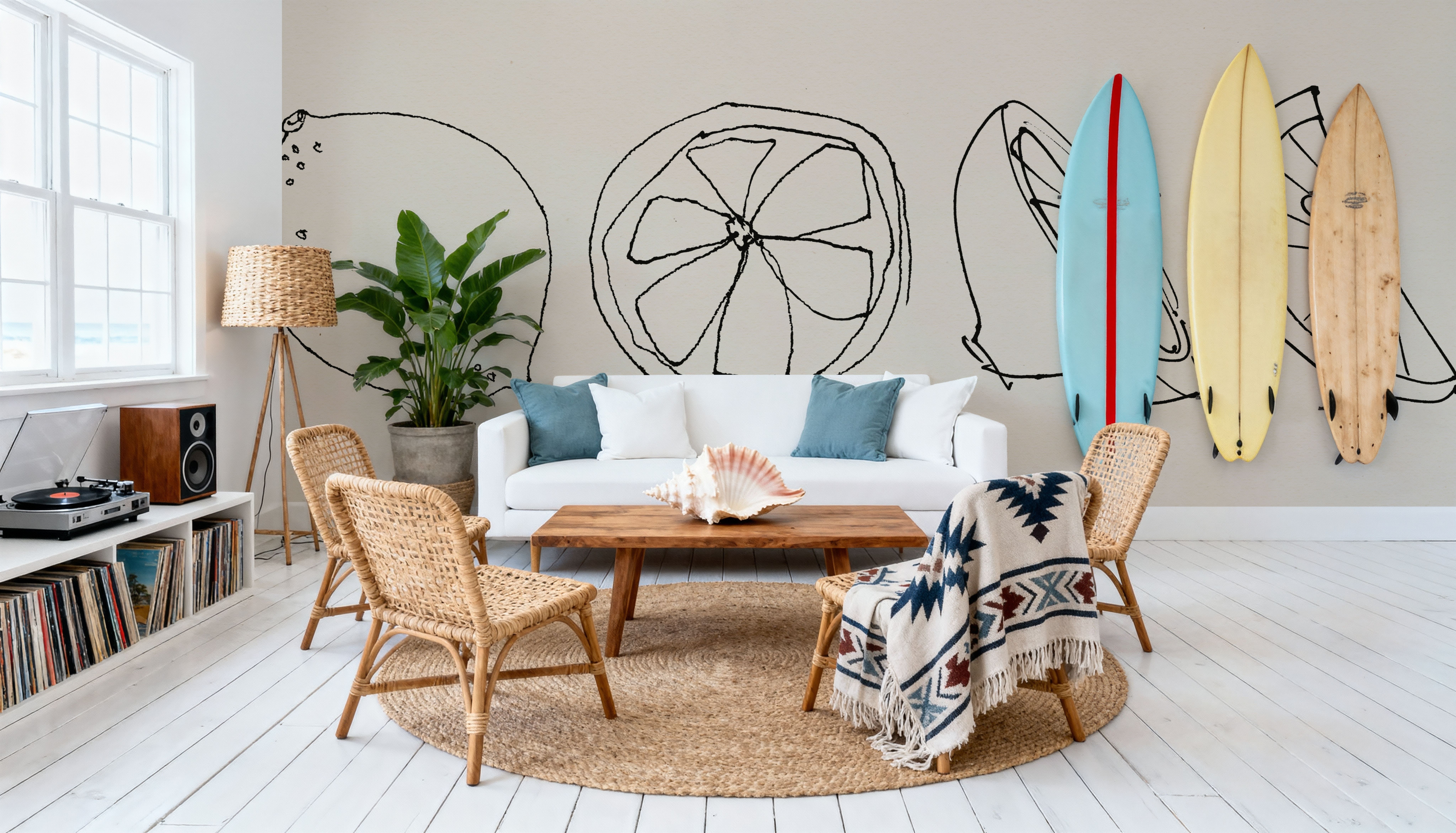 Line Lemons, Wallpaper