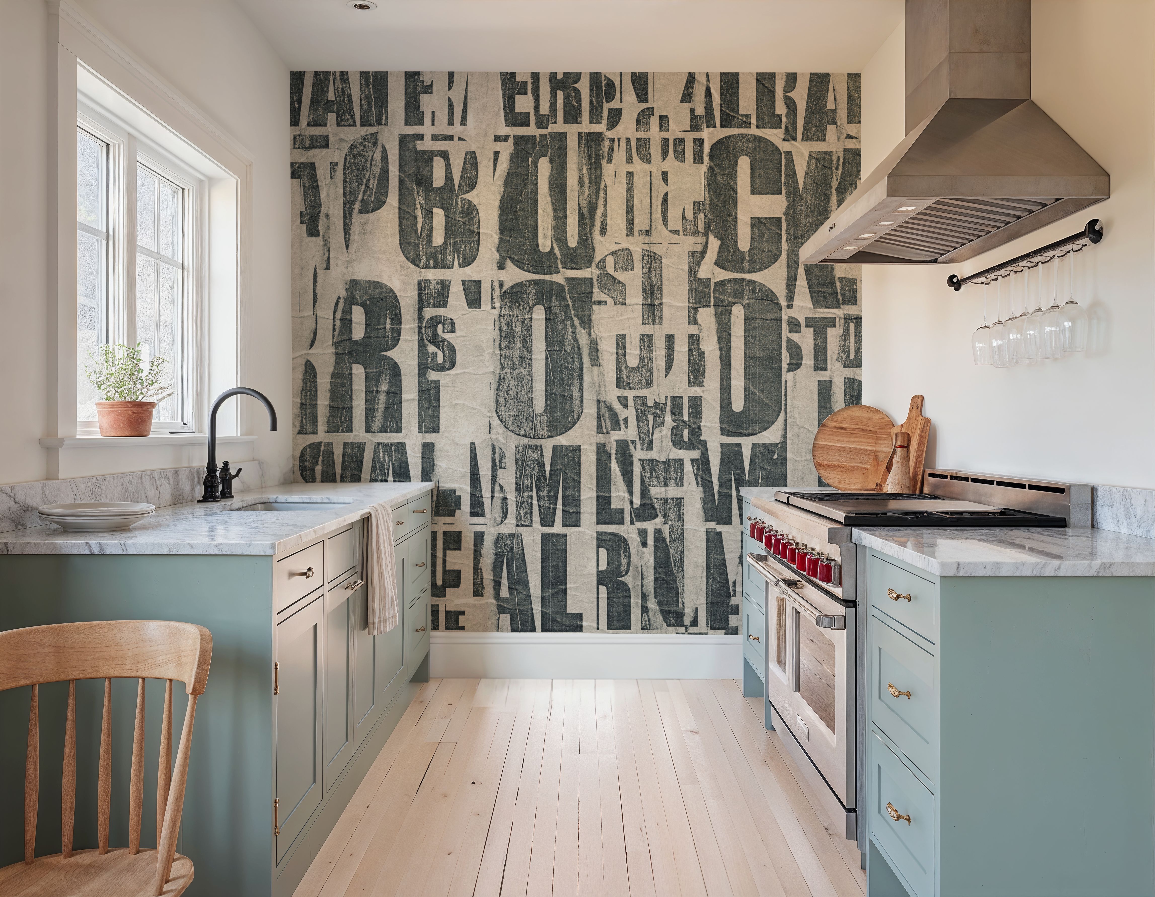 Letterpress Vintage Newspaper Collage