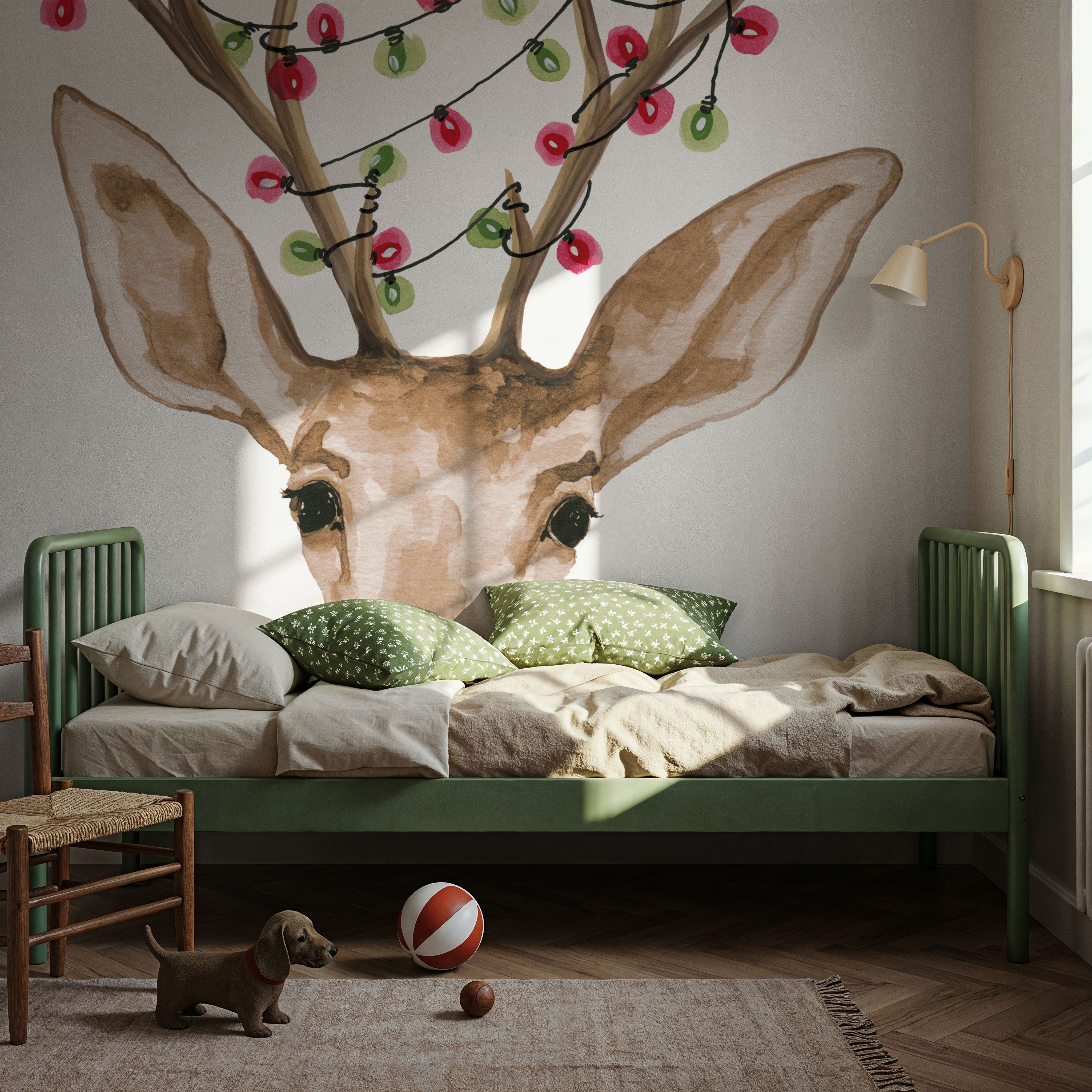 Light Tangled Reindeer