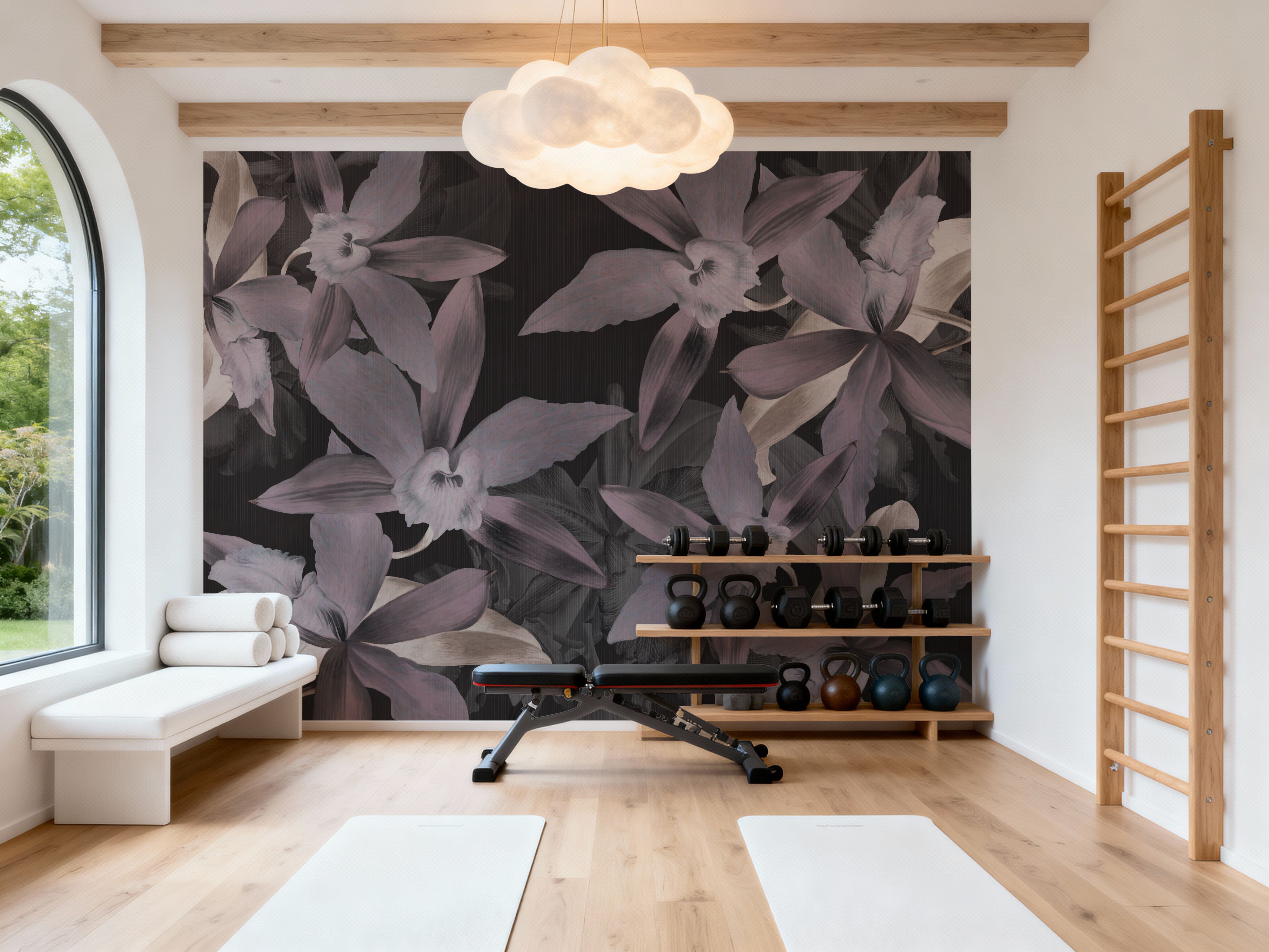 Big Orchids Dark Purple