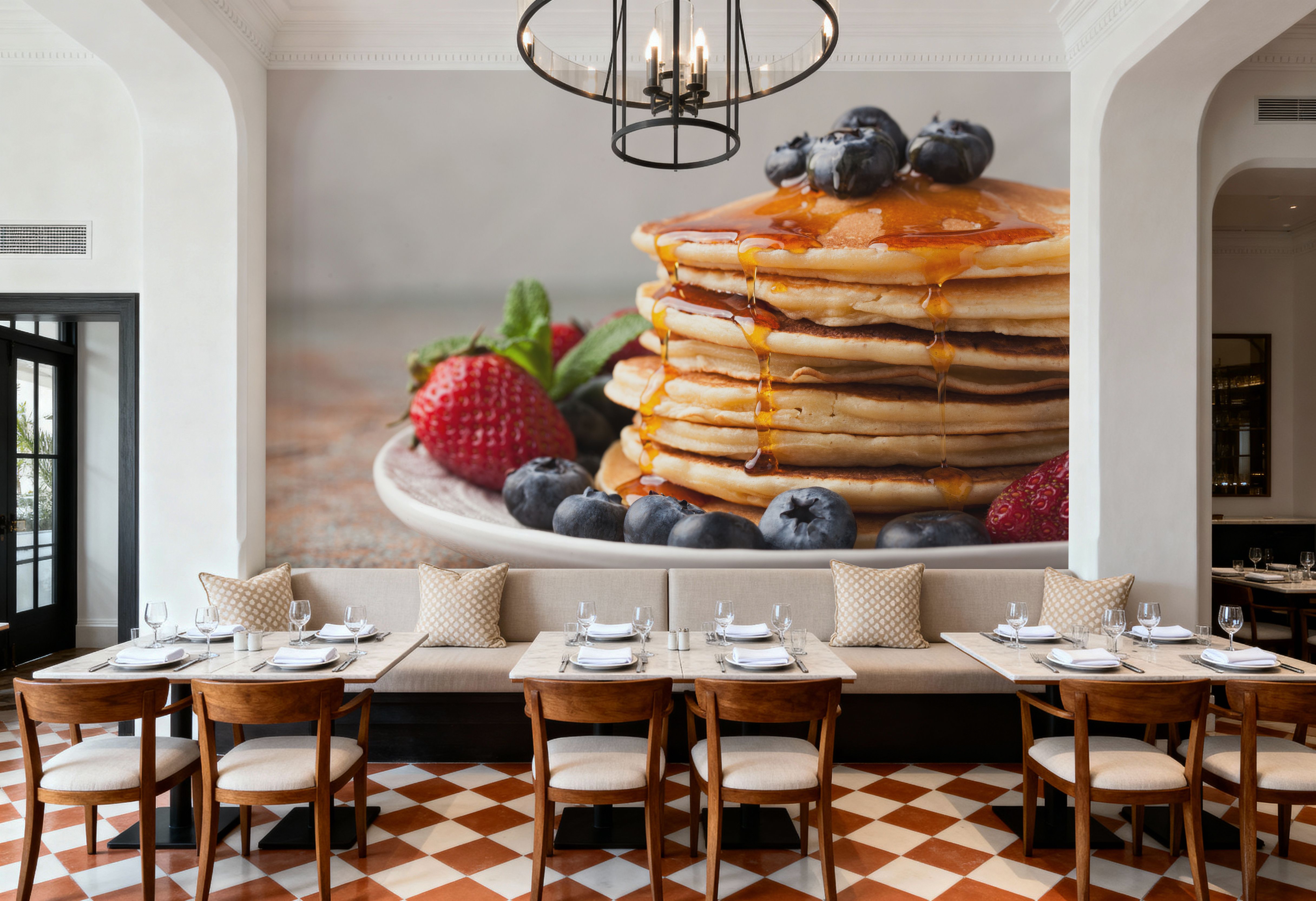 Stack of Pancakes with Syrup