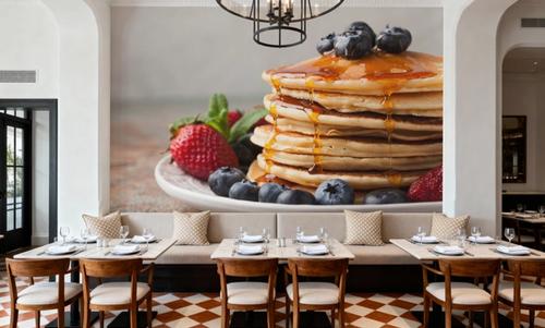 Stack of Pancakes with Syrup