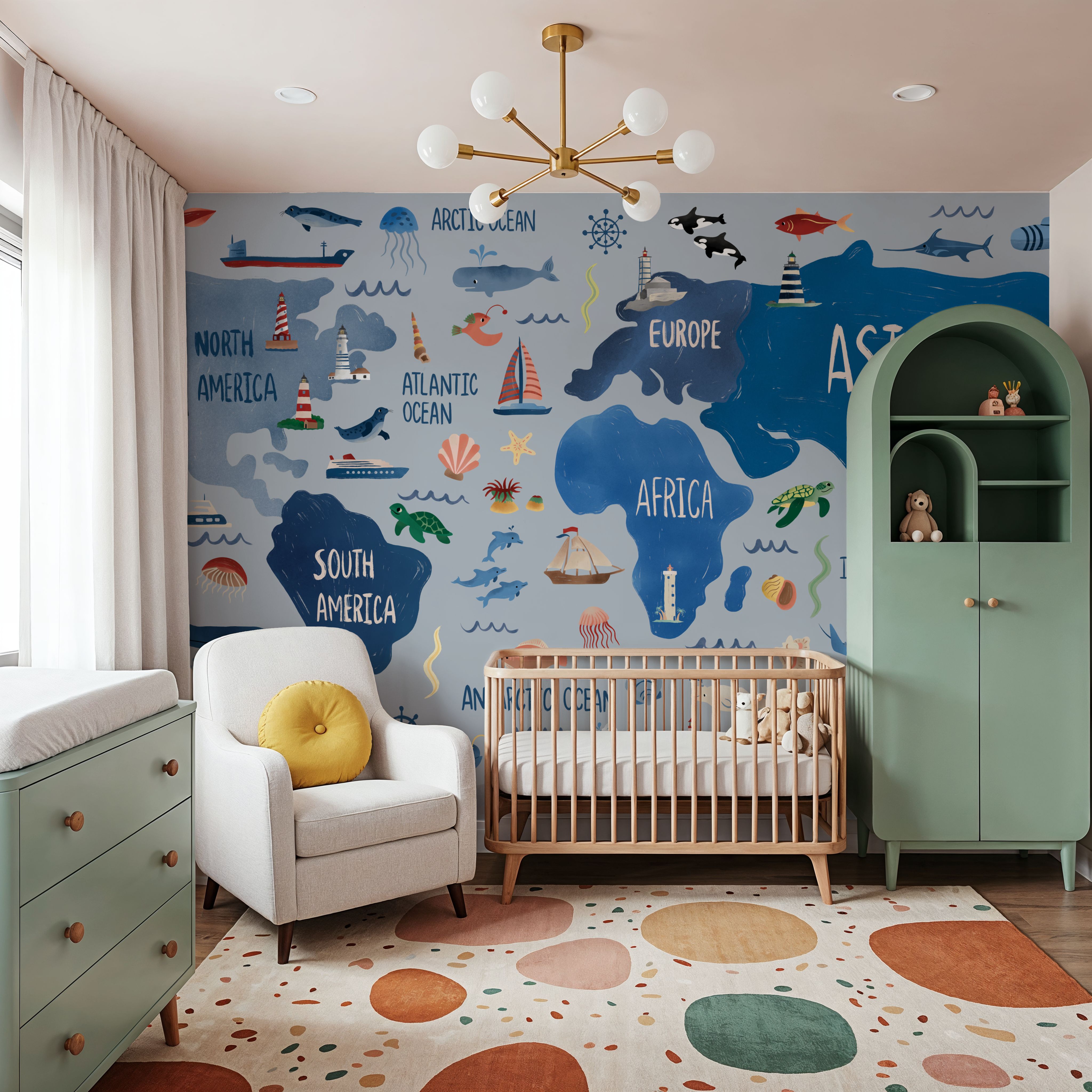 Nautical World Map