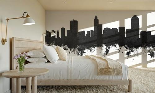 Raleigh North Carolina Skyline Black & White
