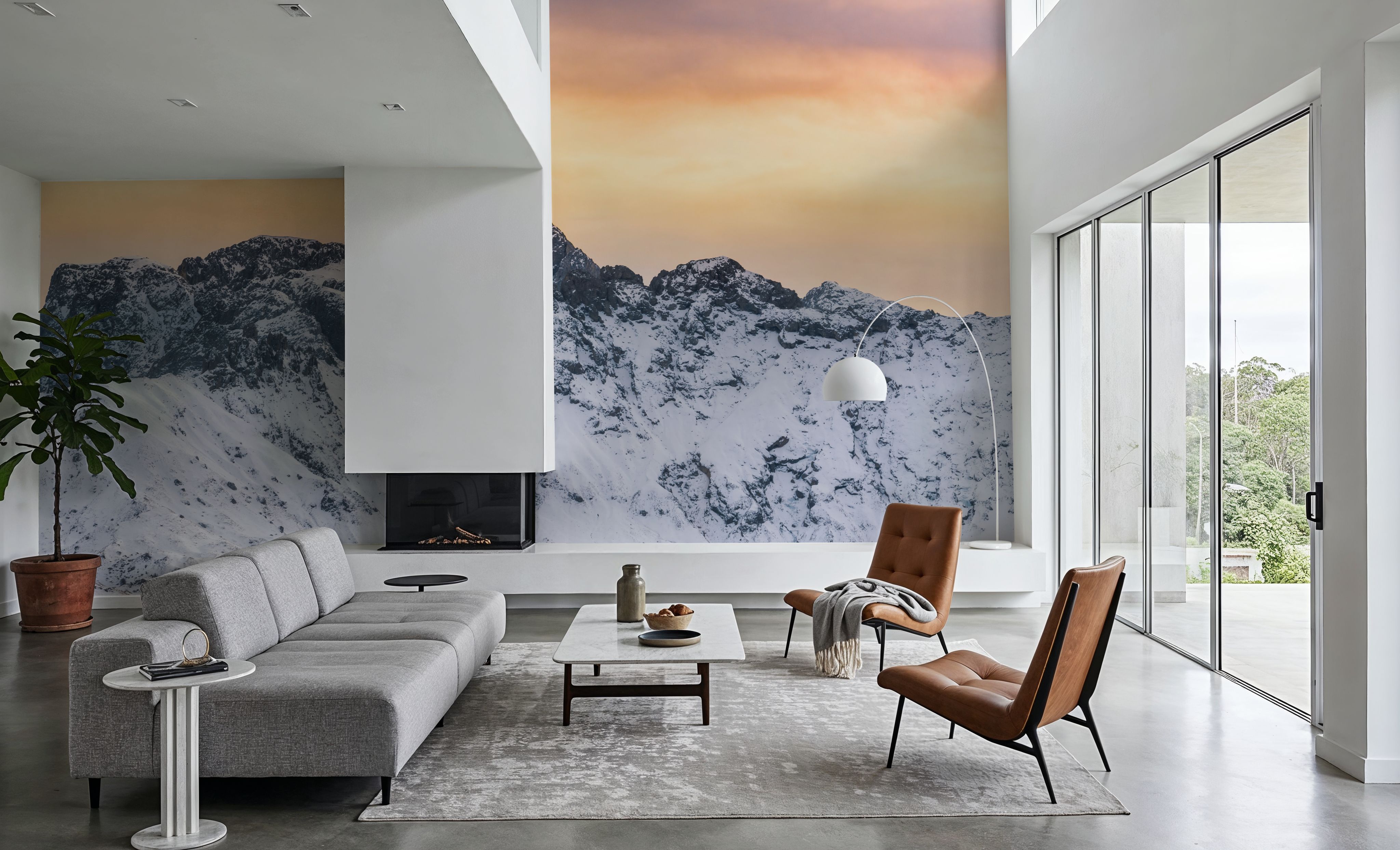 Snowy Mountain Ridge