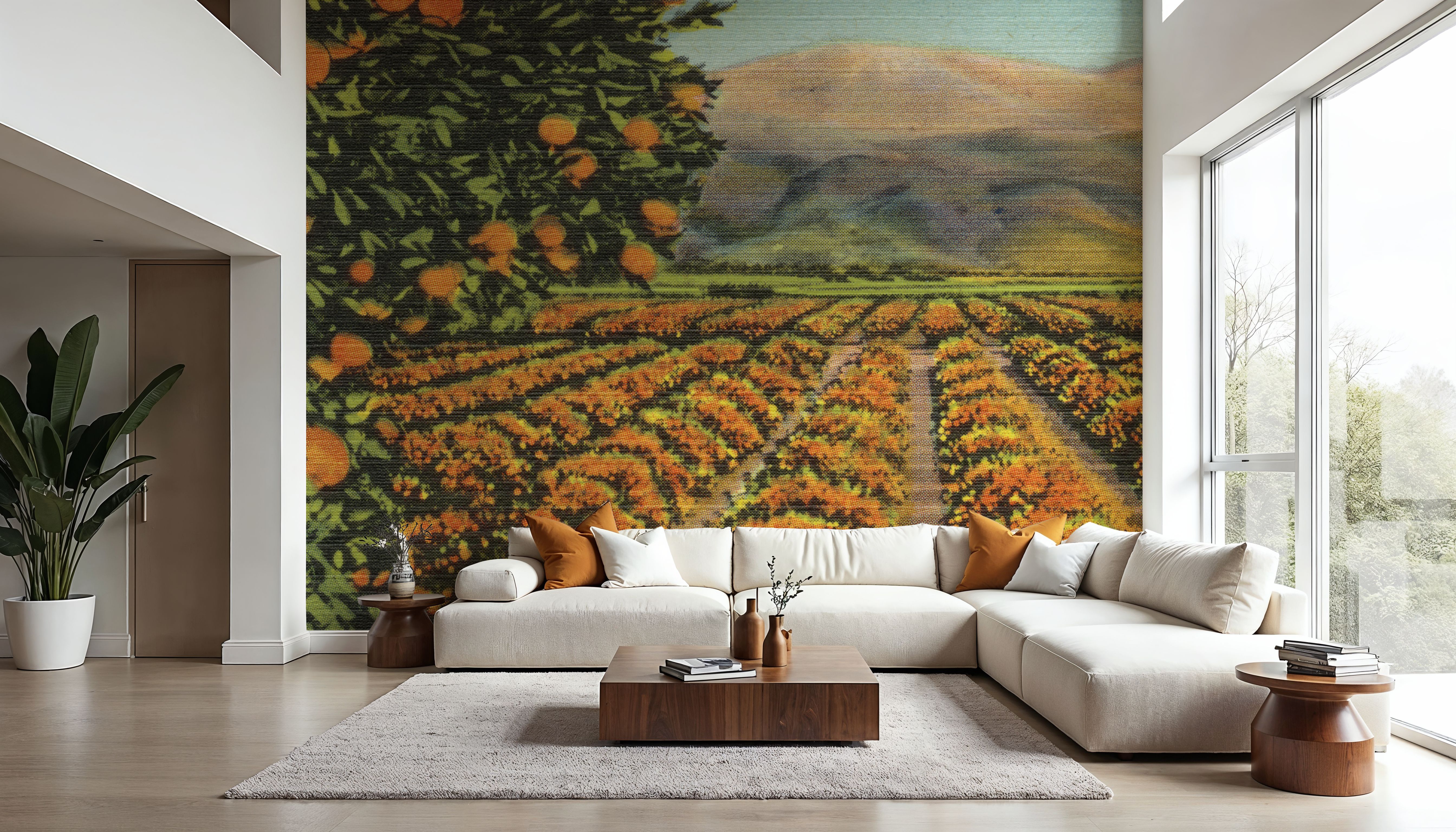 Greetings from Oranges - Screenprint Postcard