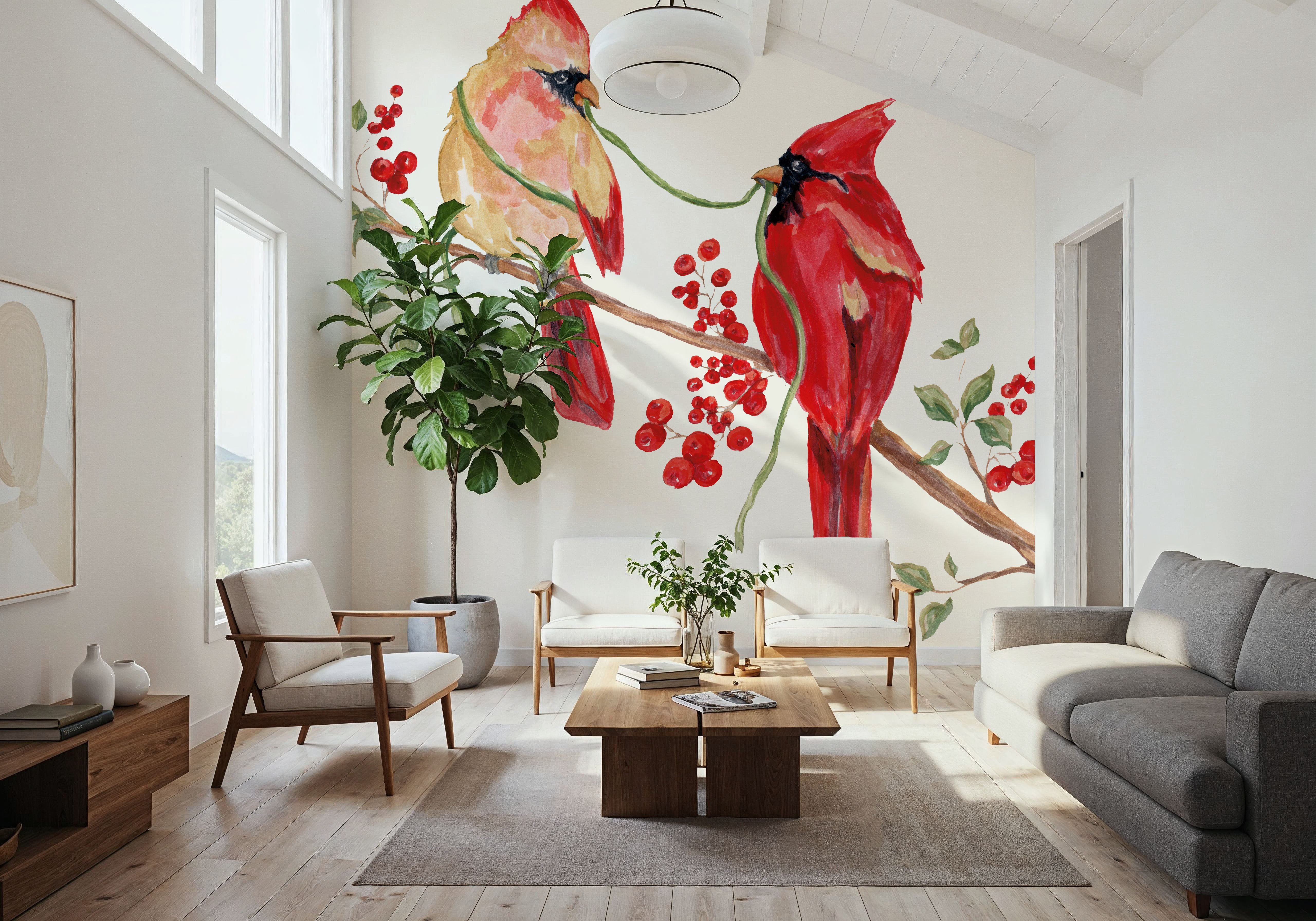 Winterberry Tidings I, Wallpaper