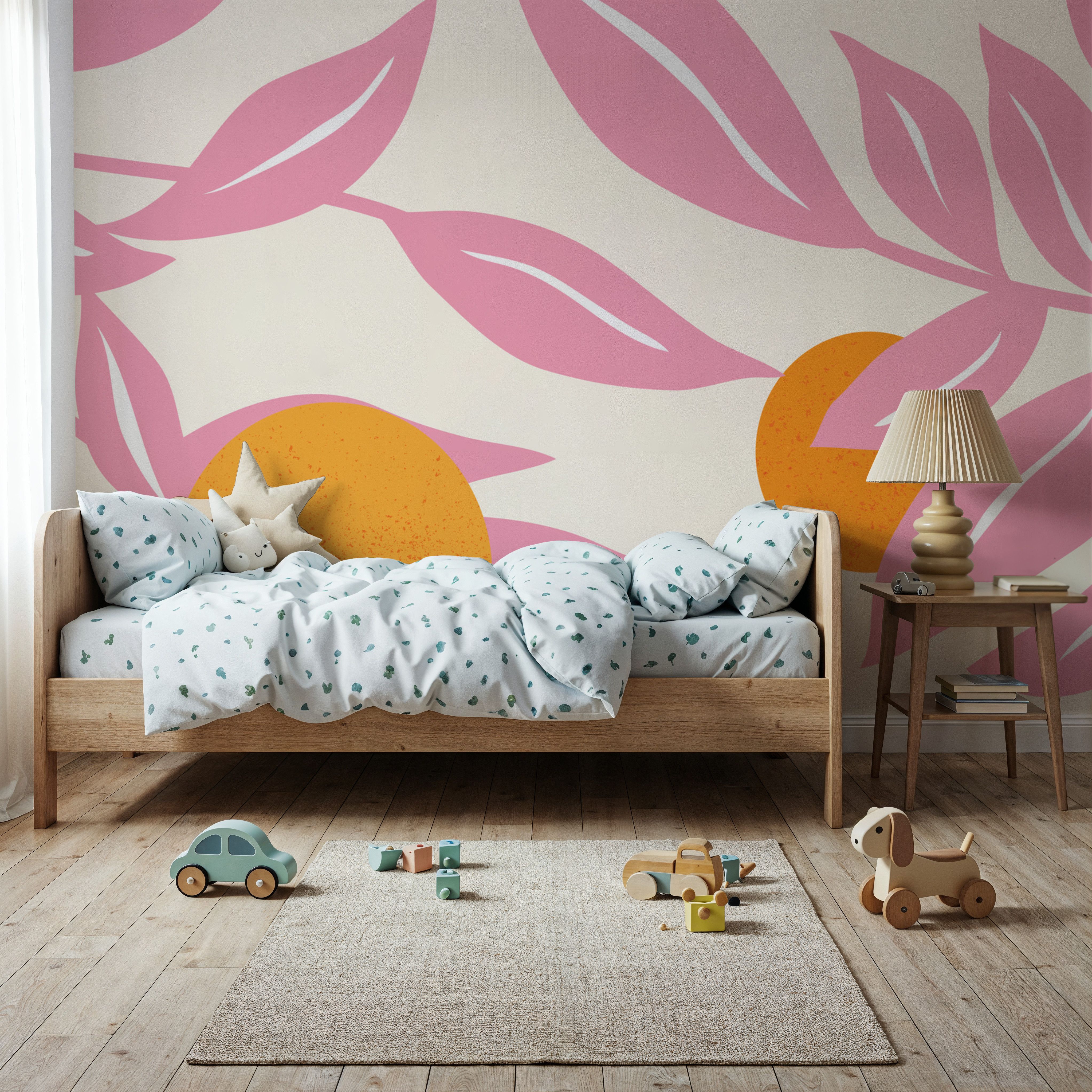 Stylized Flowers in Pink