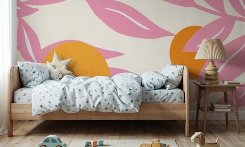 Stylized Flowers in Pink