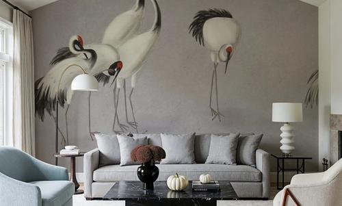 Japanese Cranes - Stone