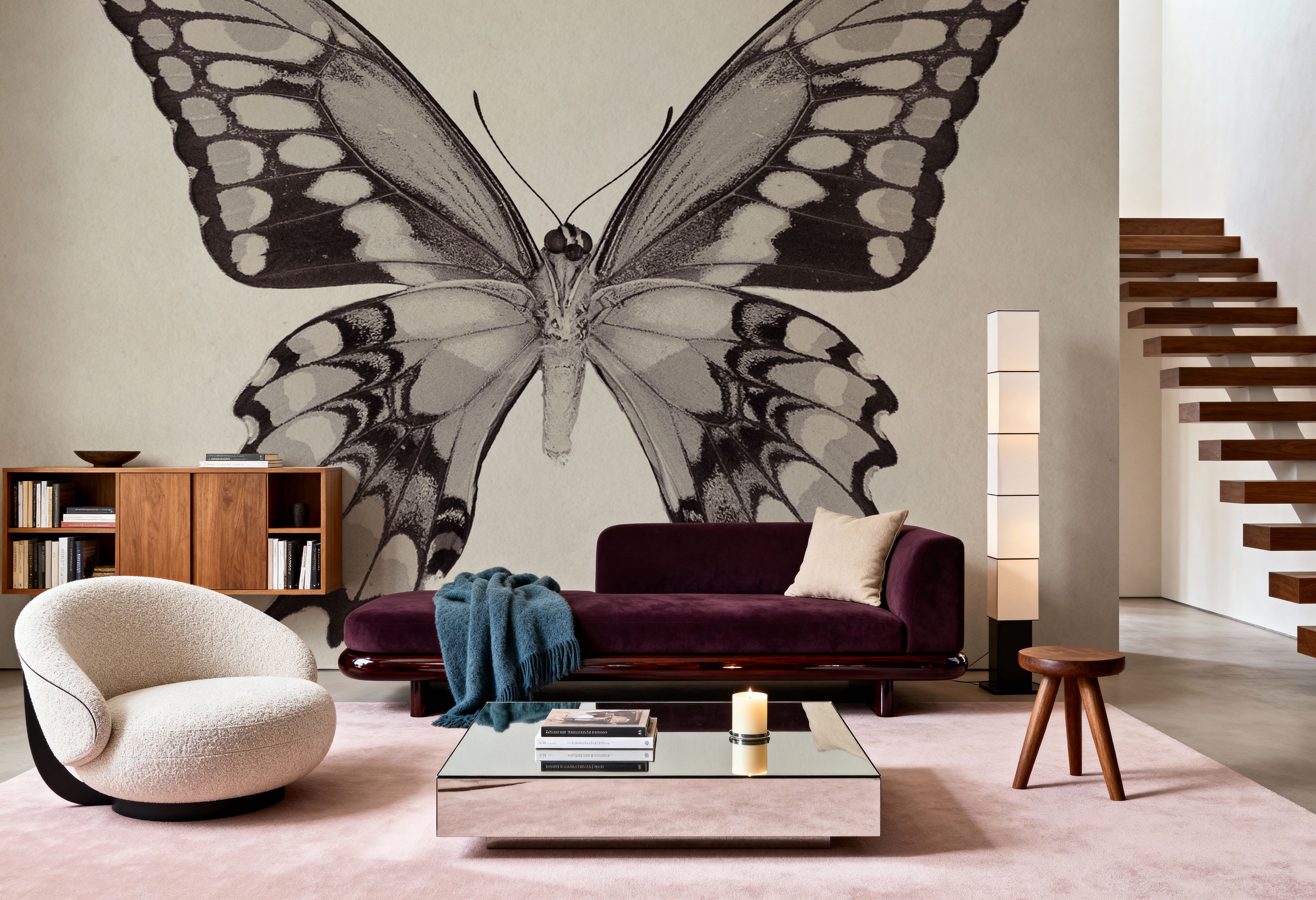 Butterfly VI Gray