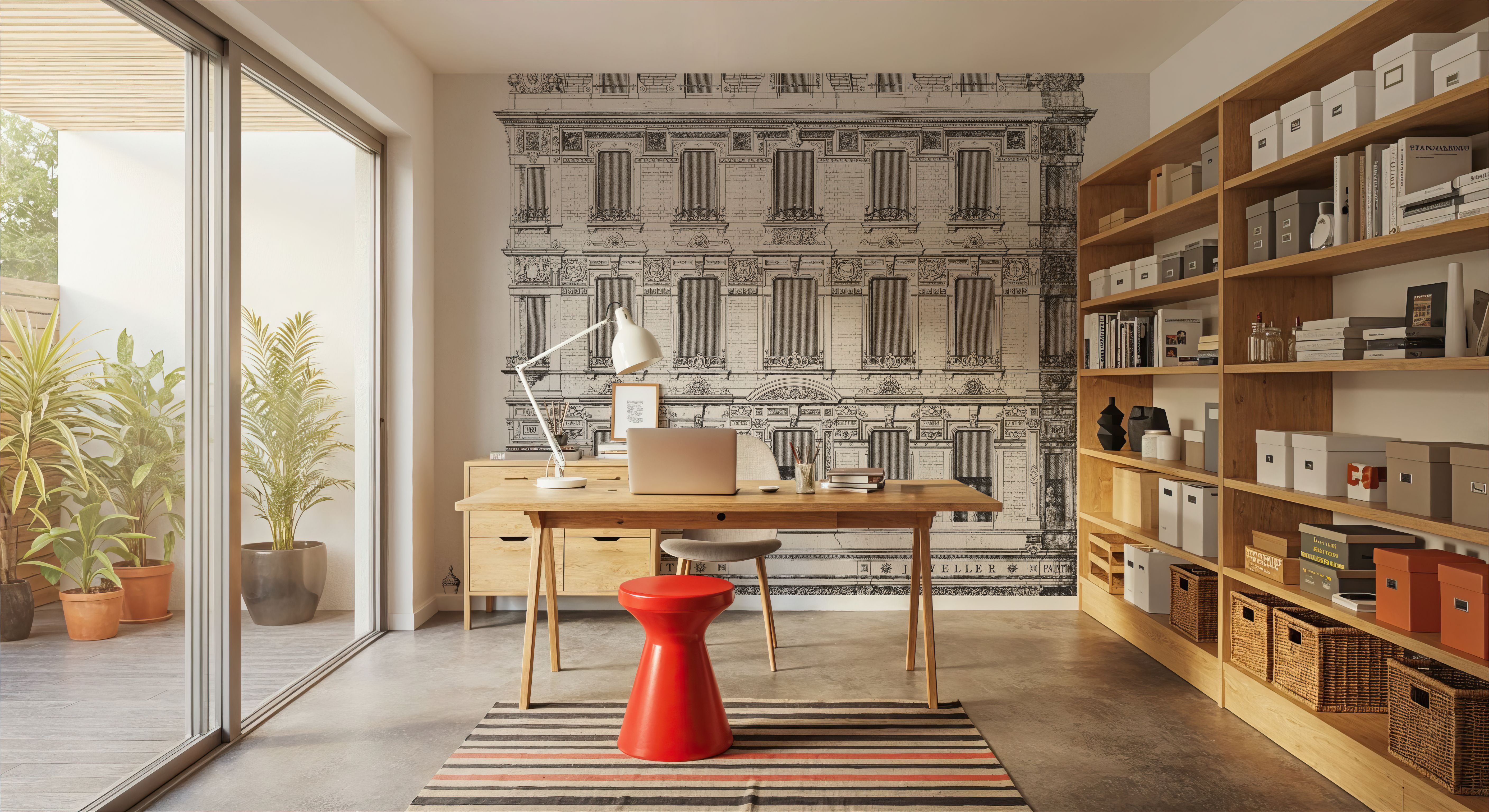 Facade in Picadilly (1870), Wallpaper