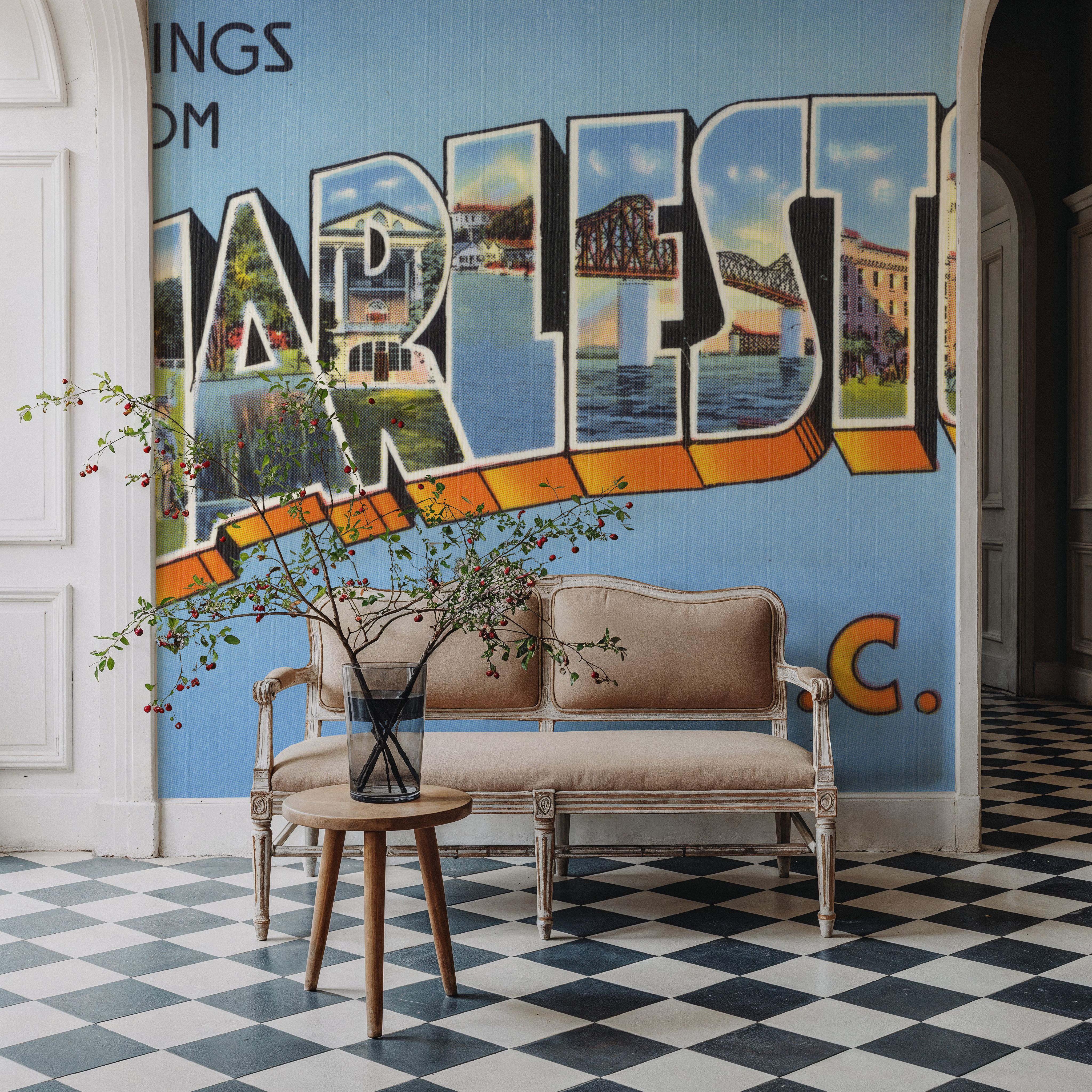 Greetings from Charleston - Screenprint Postcard