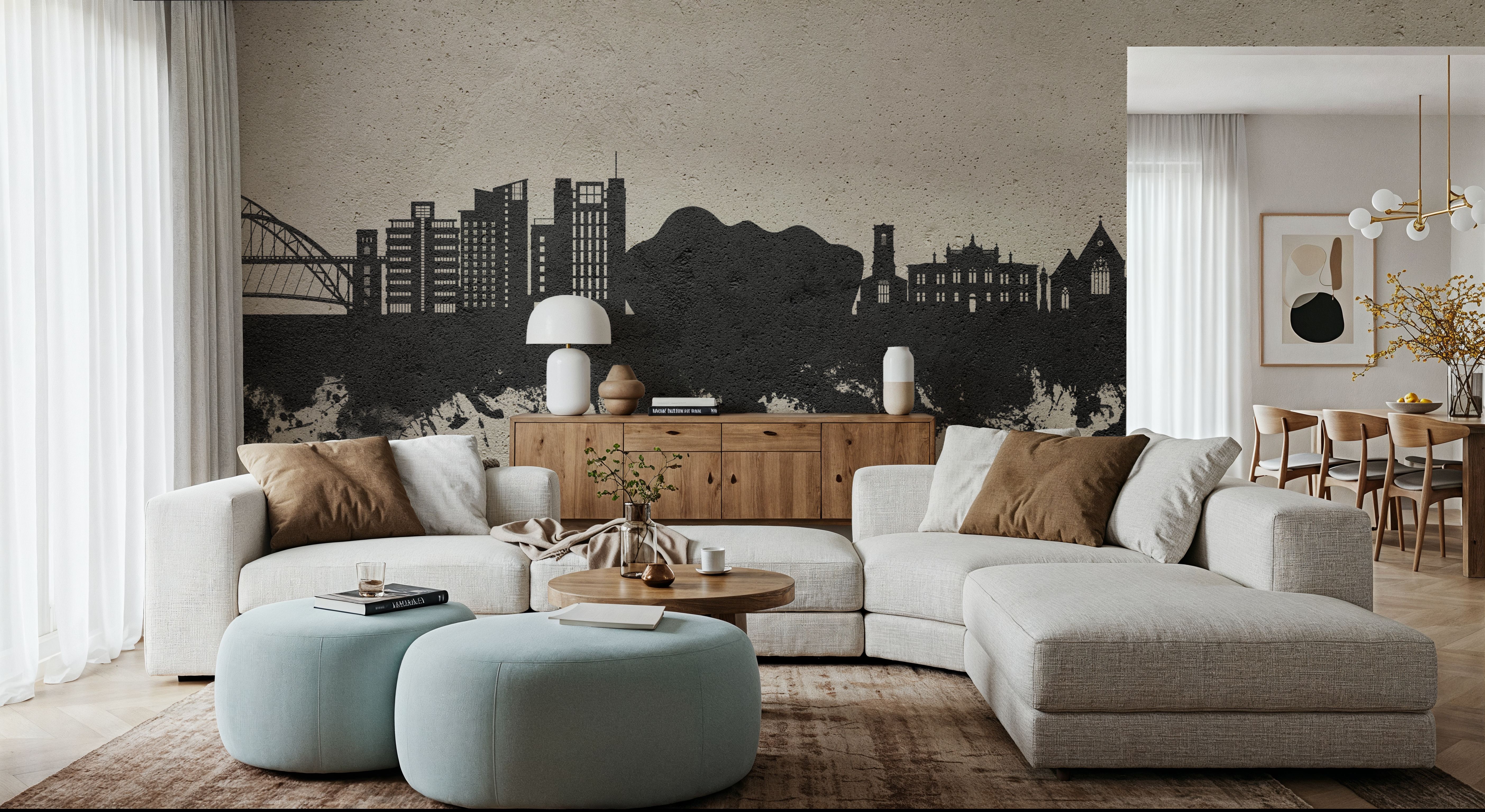 Gateshead England Skyline Concrete, Wallpaper