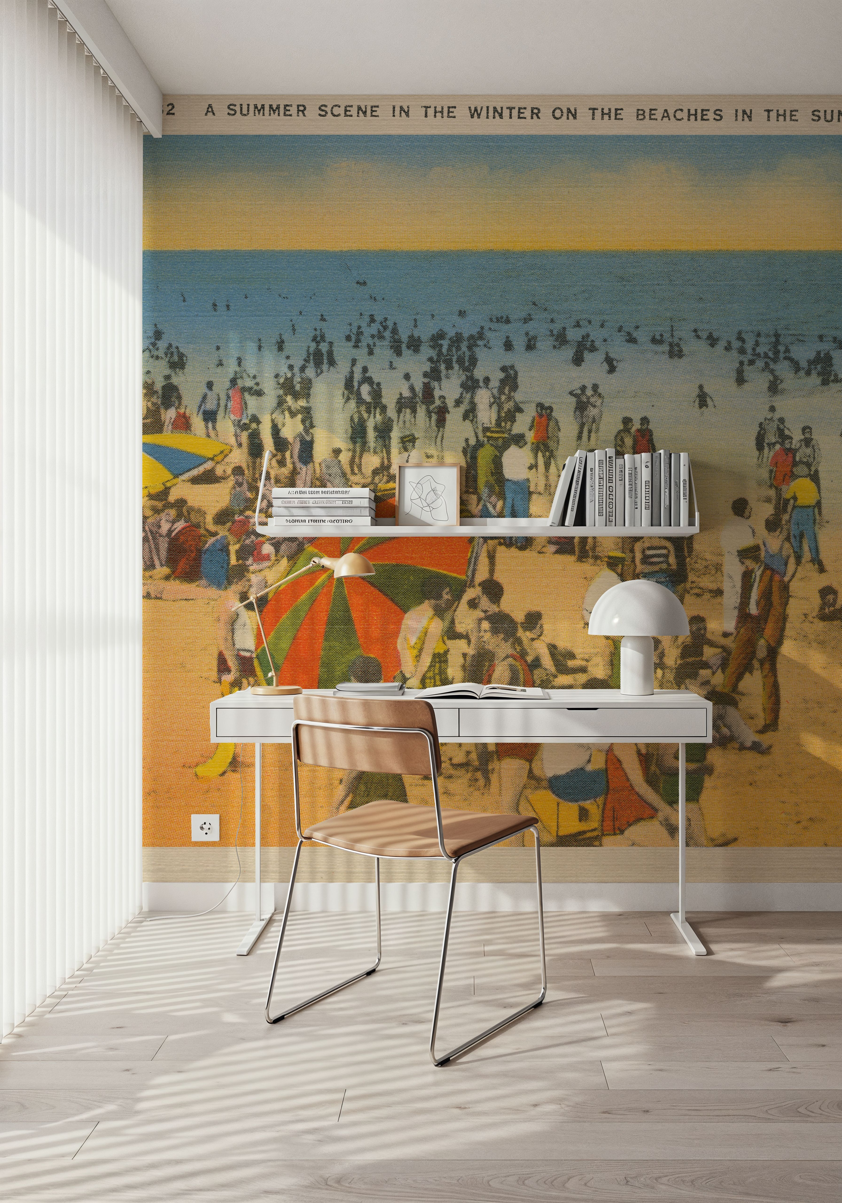 Winter Beach Postcard - Screenprint