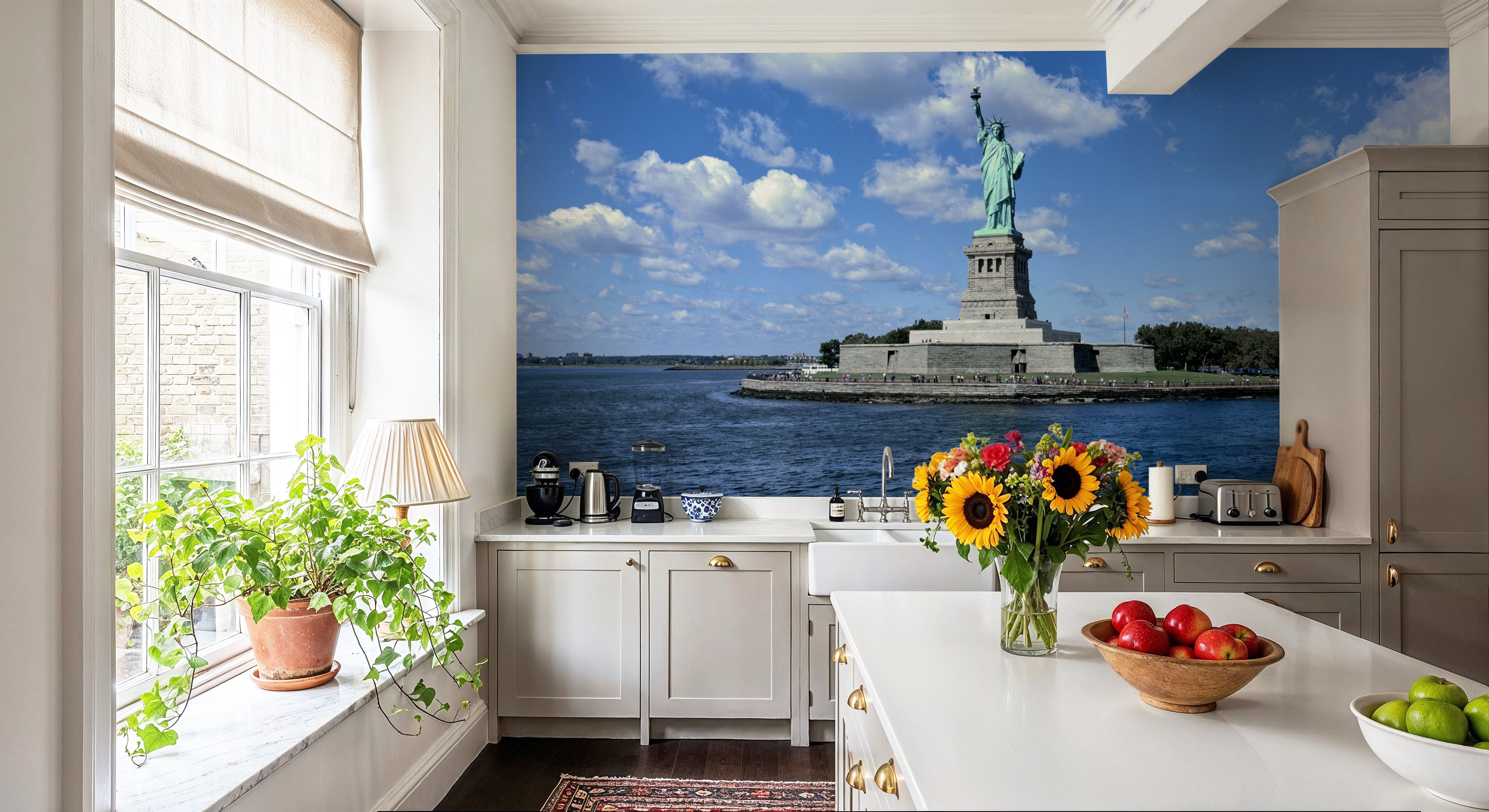Clouds over the Statue of Liberty, Wallpaper