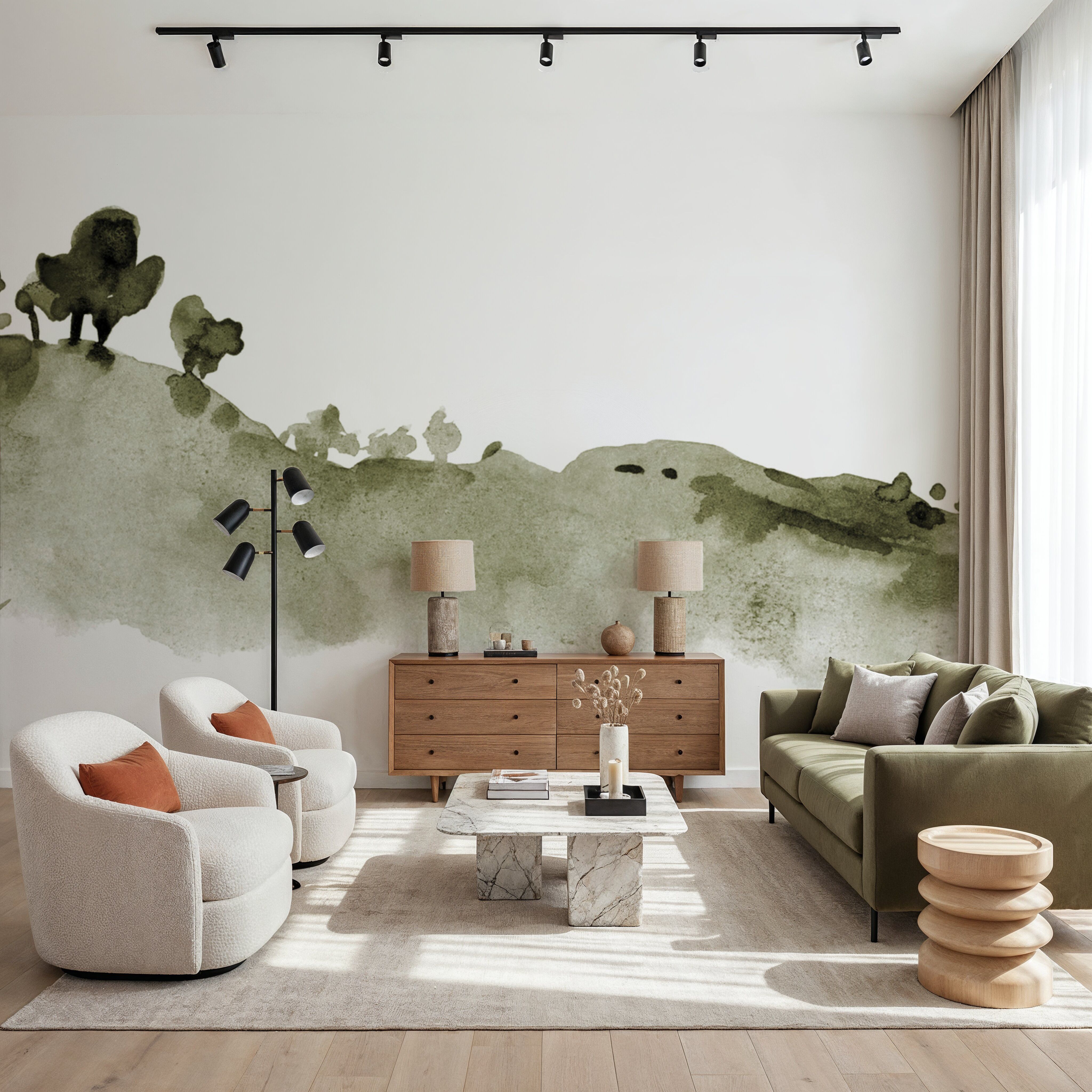 Tranquil Hillside, Olive