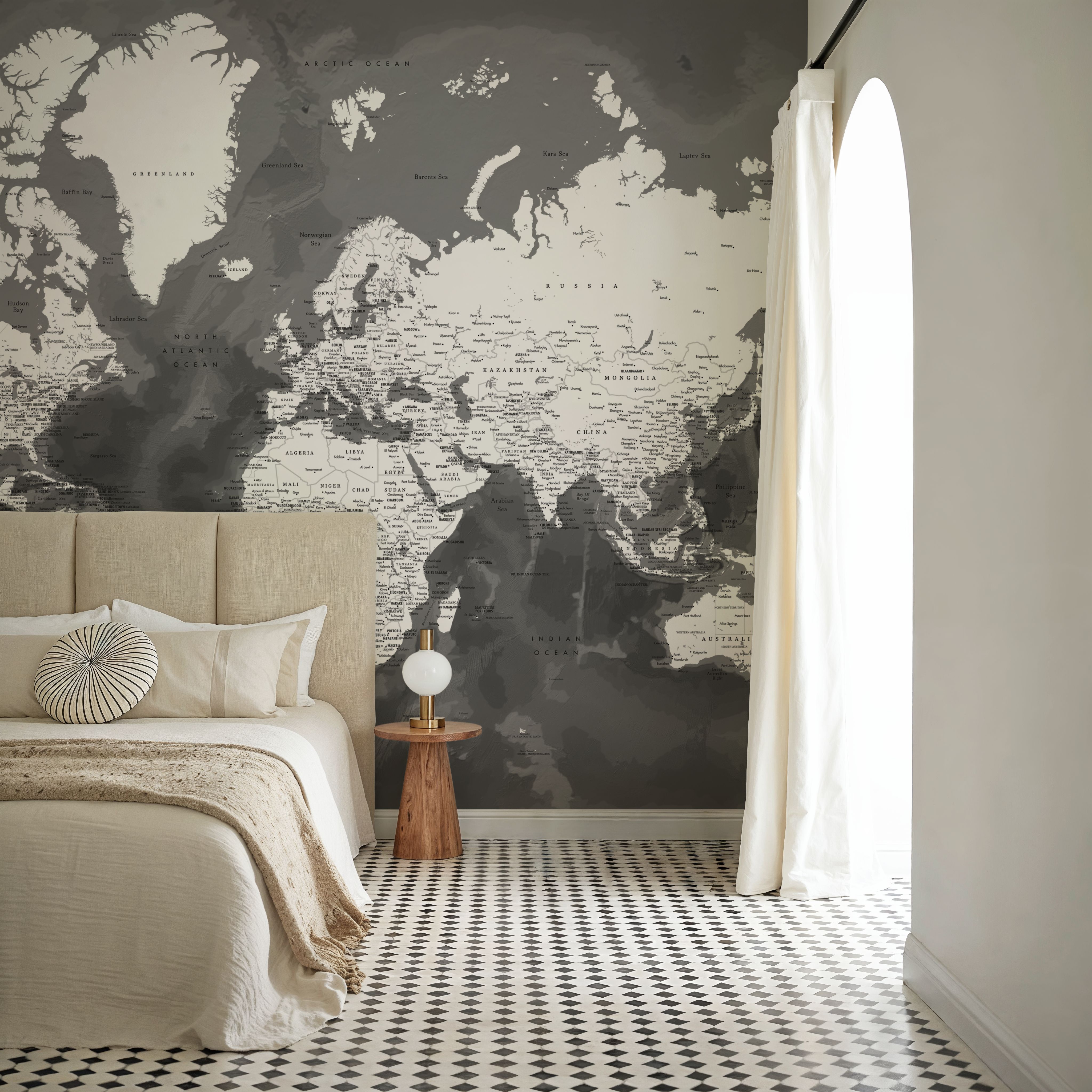 World Map Cities - Olson