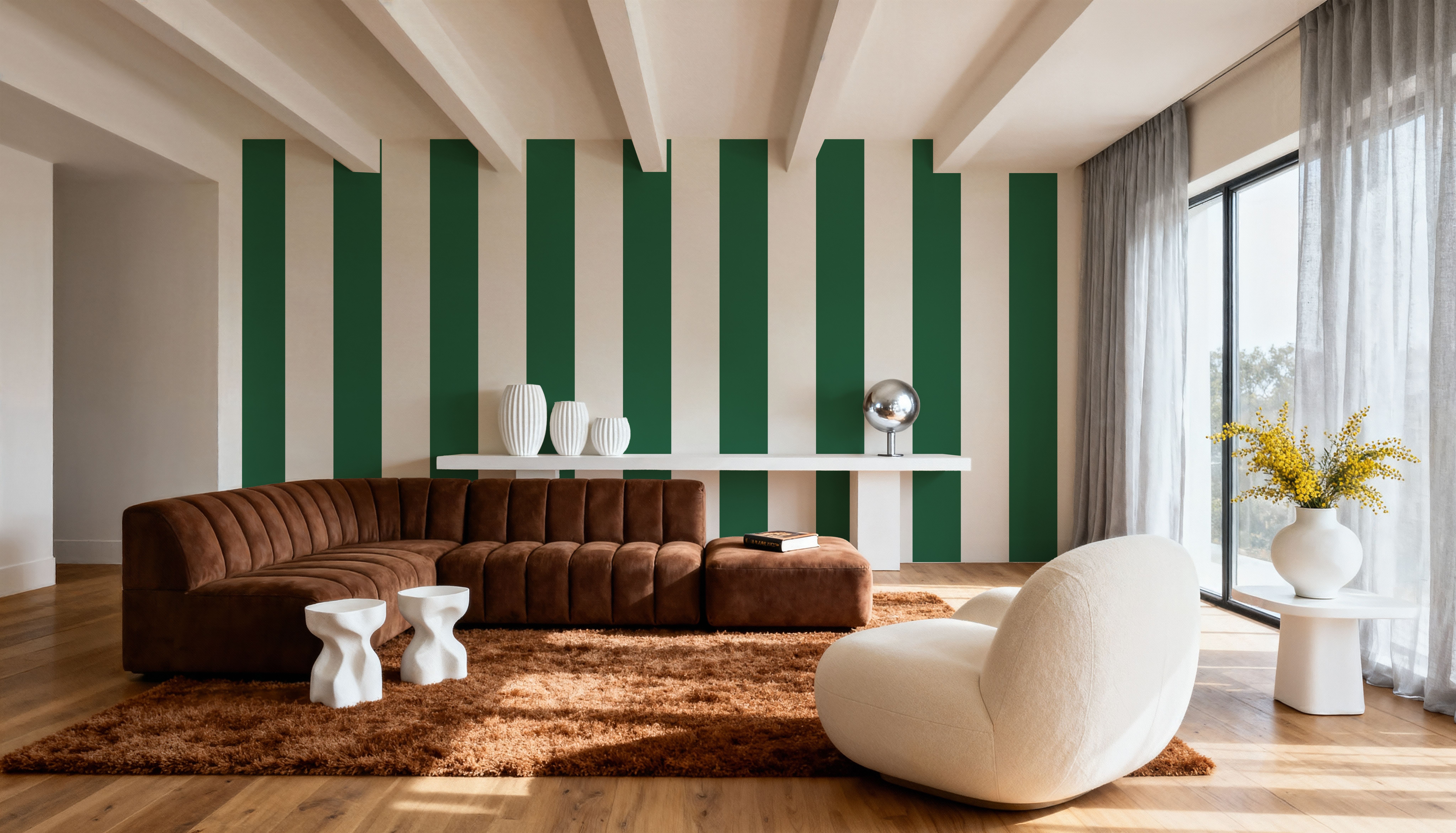 Circus Stripes, Salamander Green