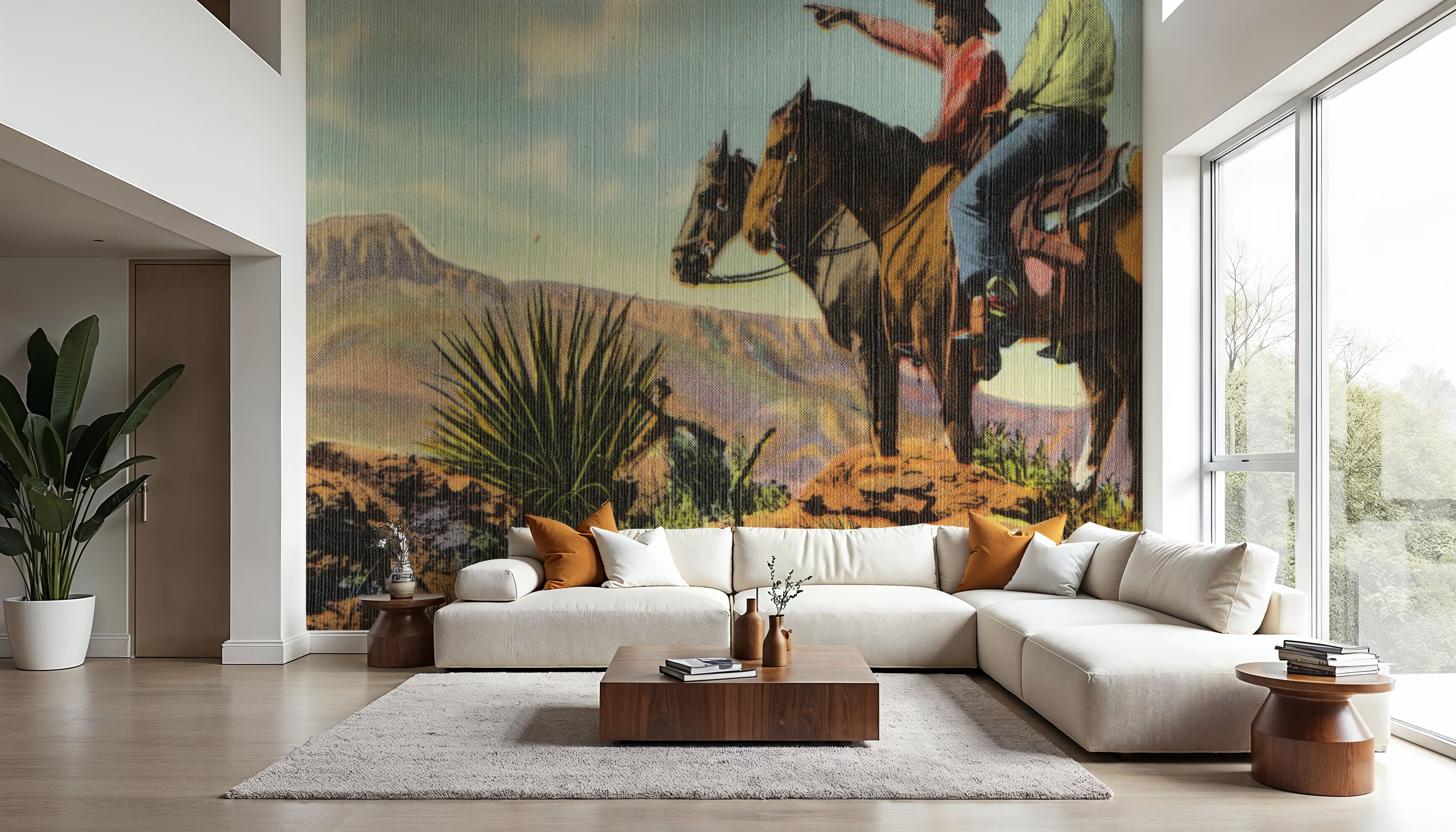 Greetings from Colorado Cowboys - Screenprint Postcard