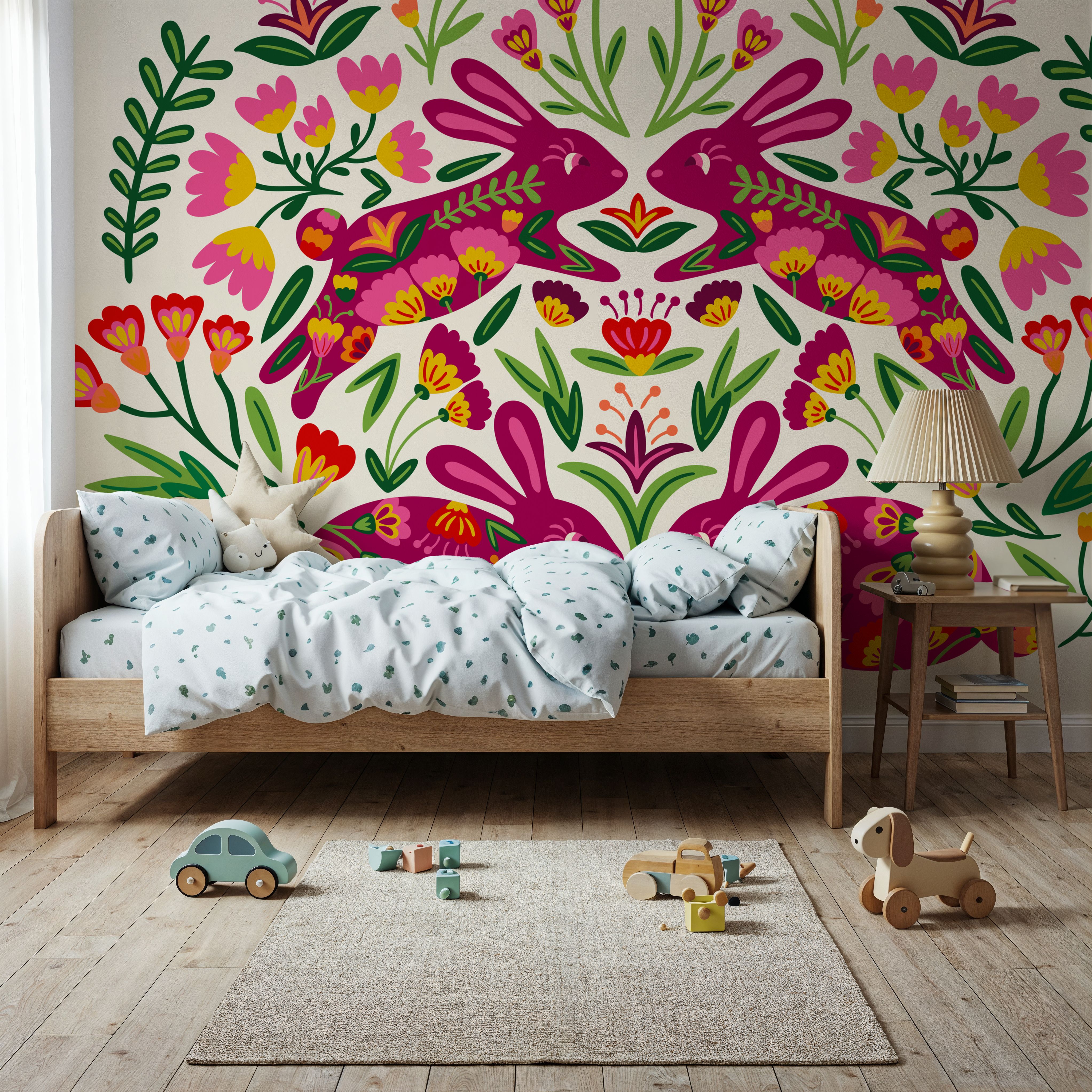 Otomi Rabbits & Flowers