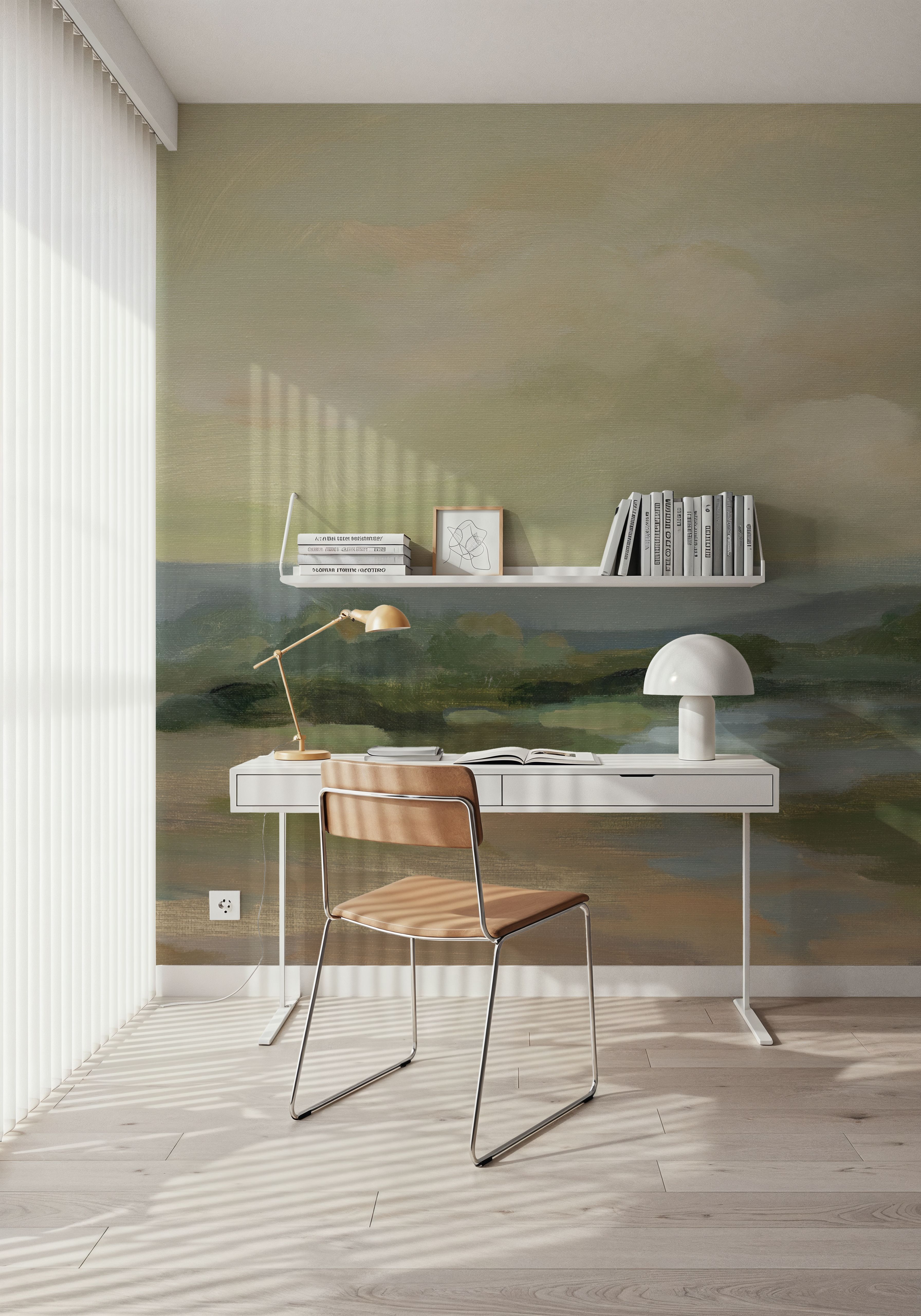 Muted Green Landscape