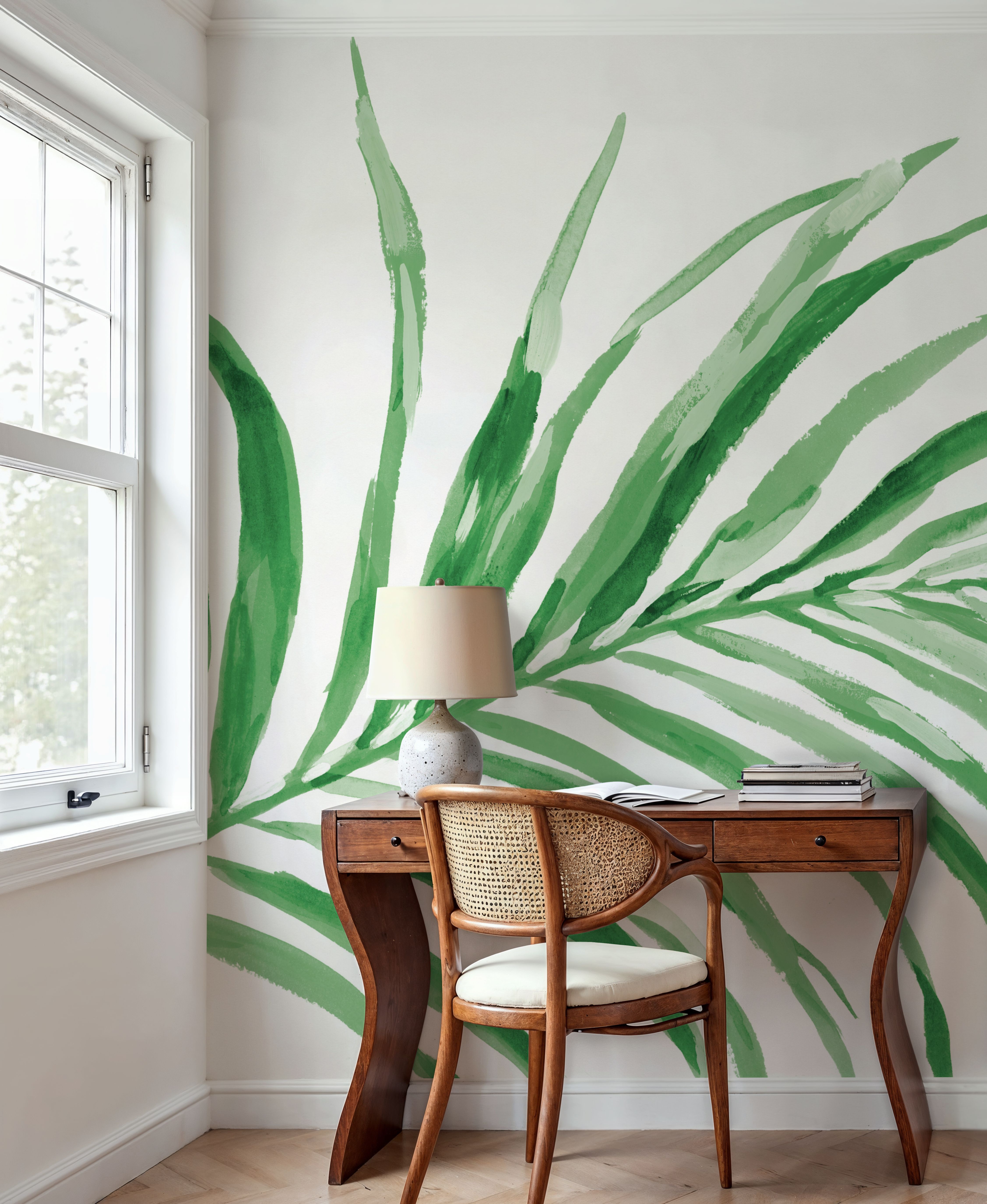 Colorful Tropical Leaf Green II