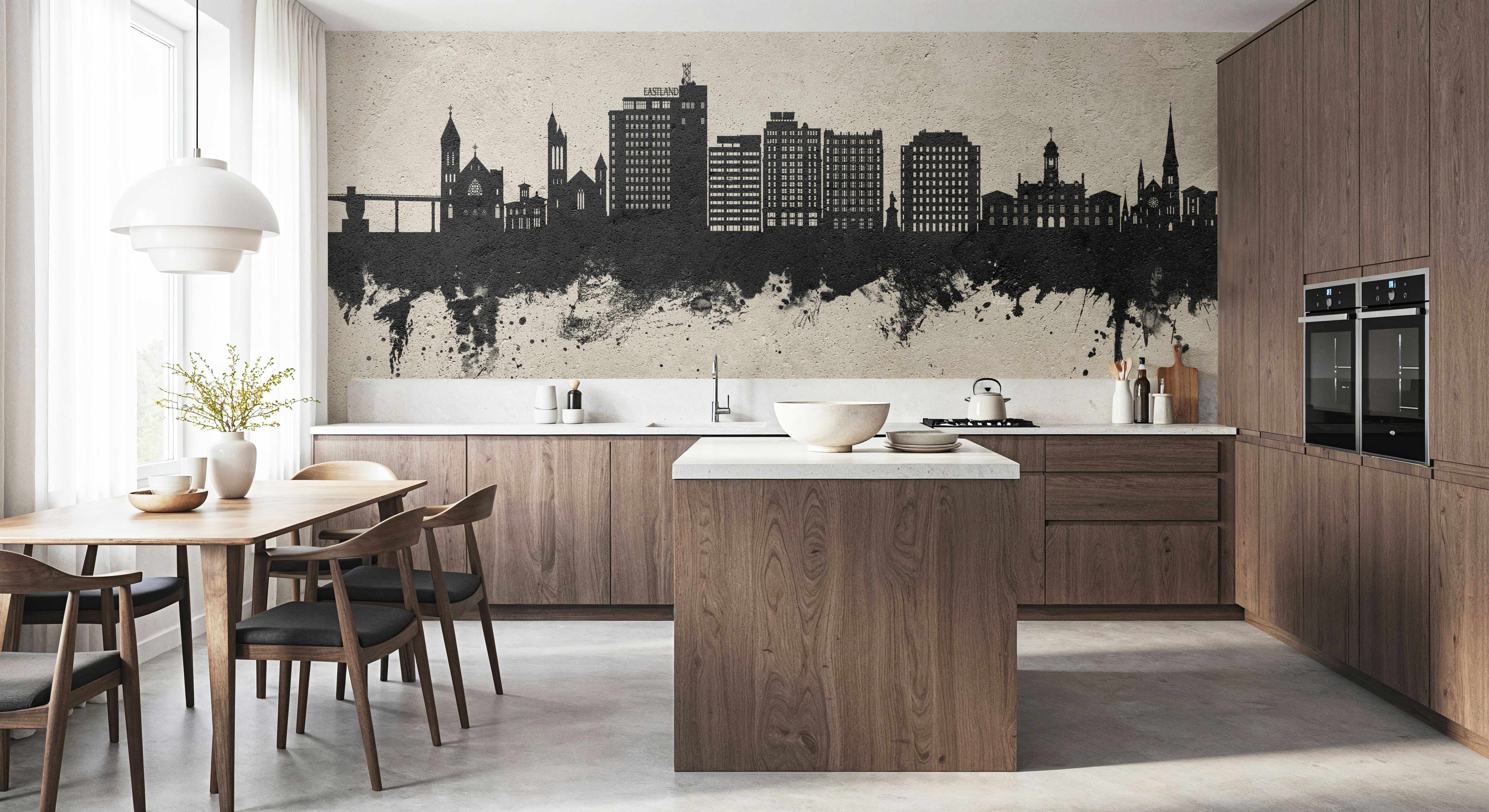 Portland Maine Skyline Concrete