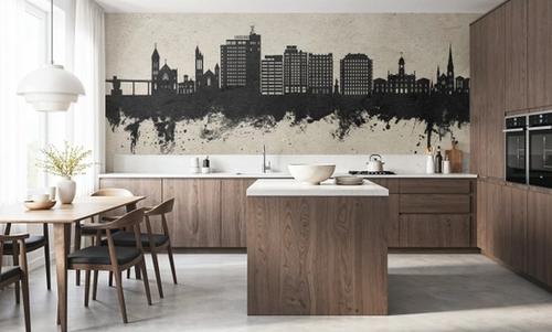 Portland Maine Skyline Concrete