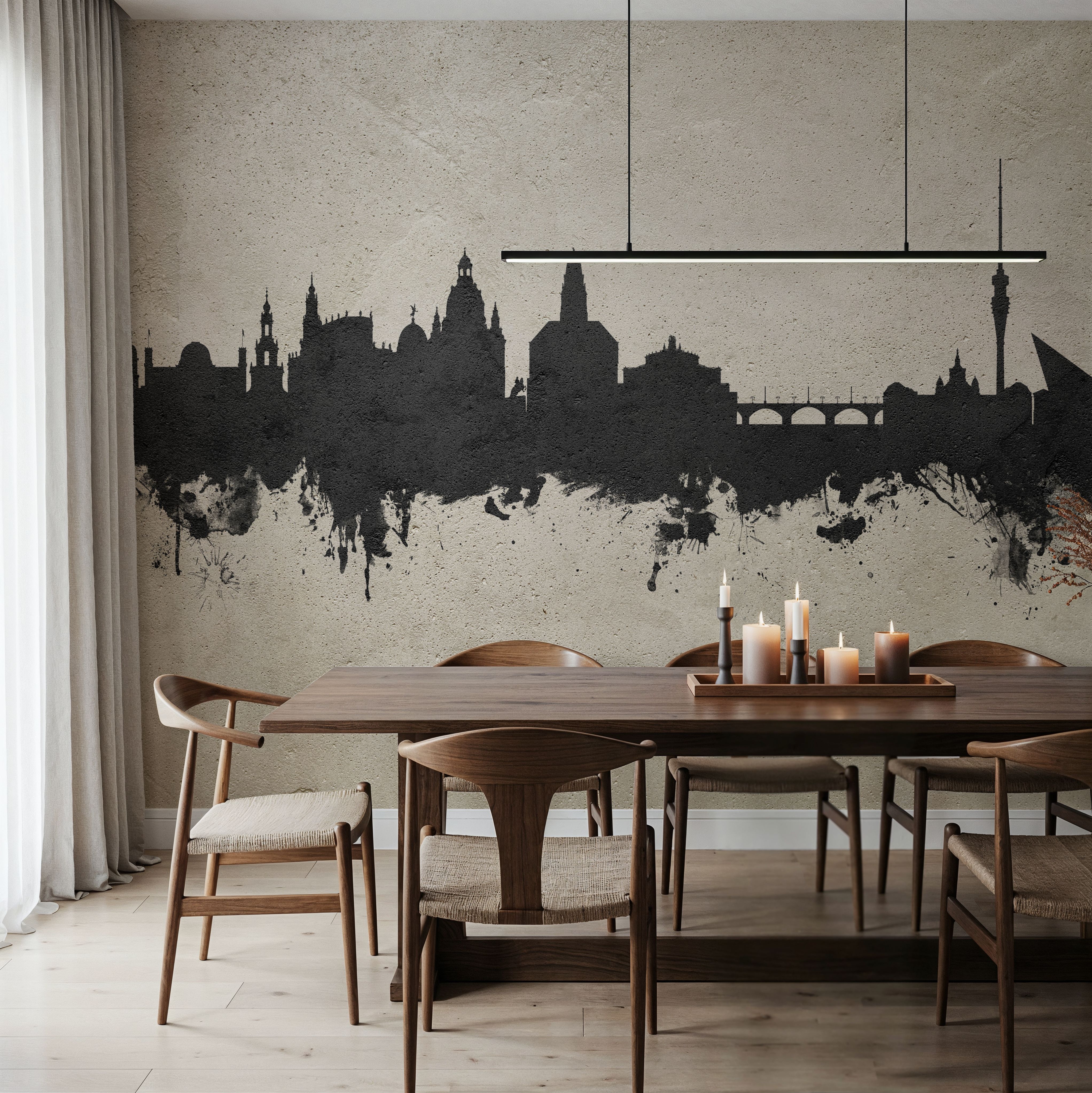 Dresden Germany Skyline Concrete