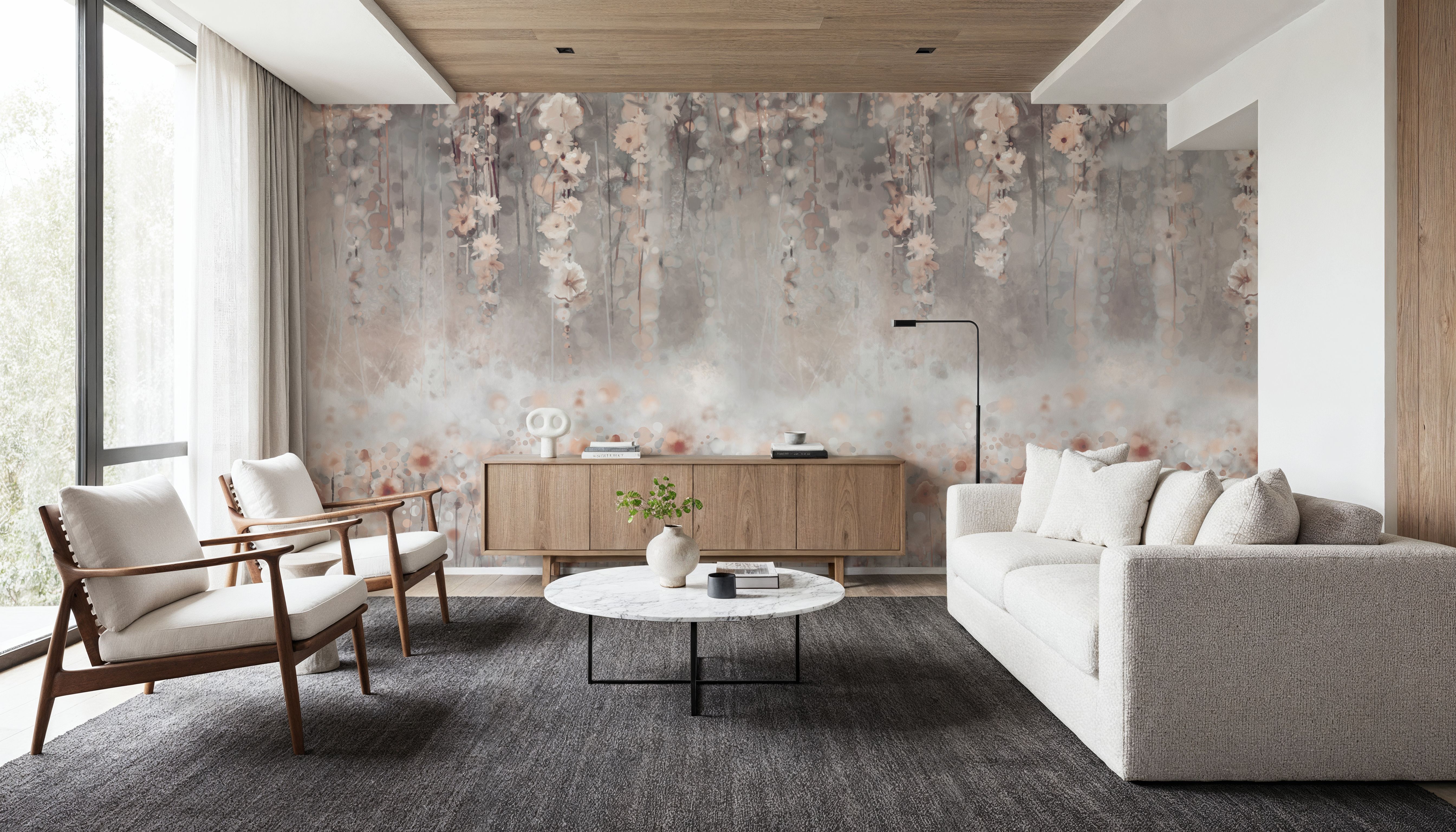 Wisteria Beige, Wallpaper