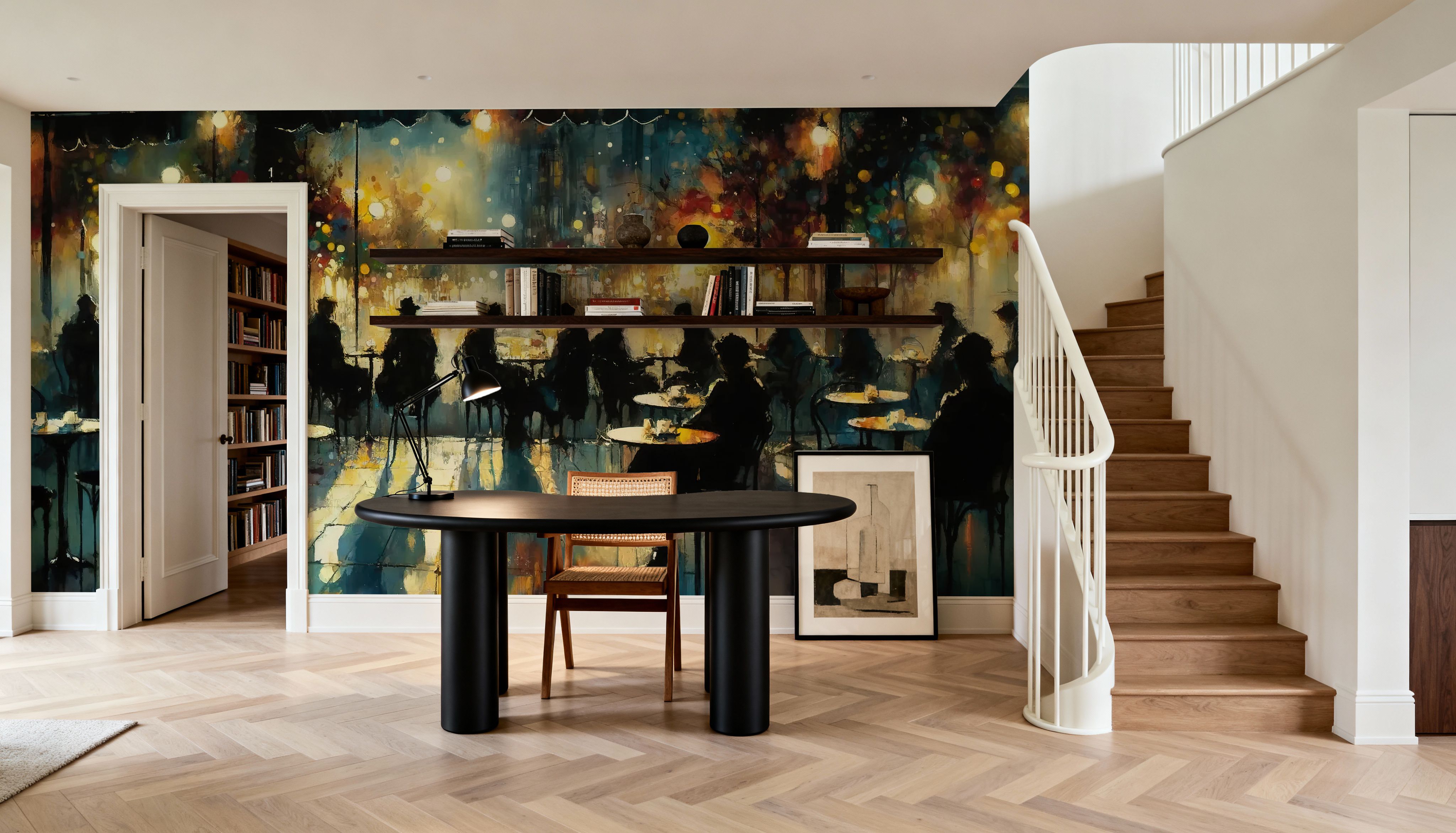 Whispers of Light in a Watercolor Night