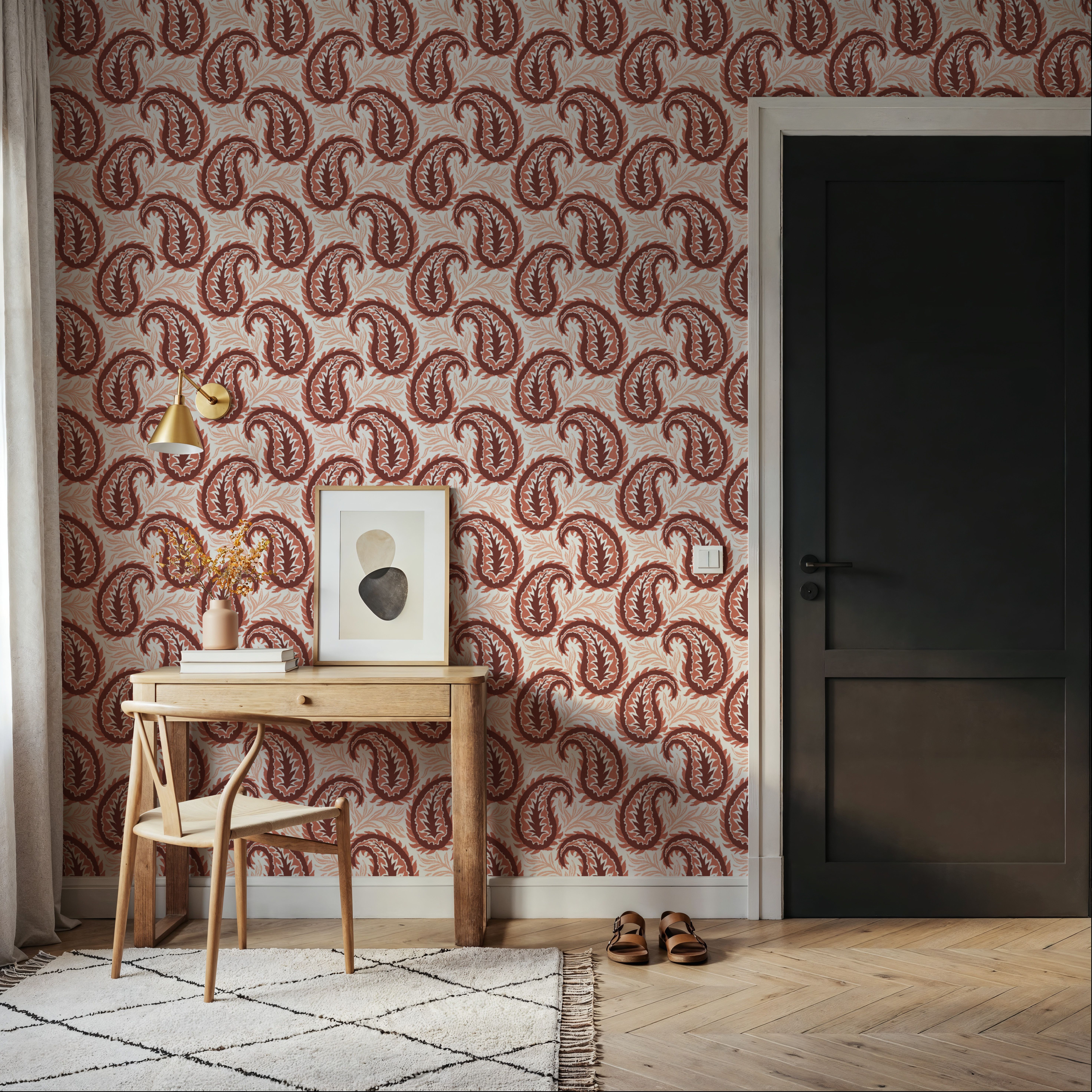 Botanical Paisley, Brick