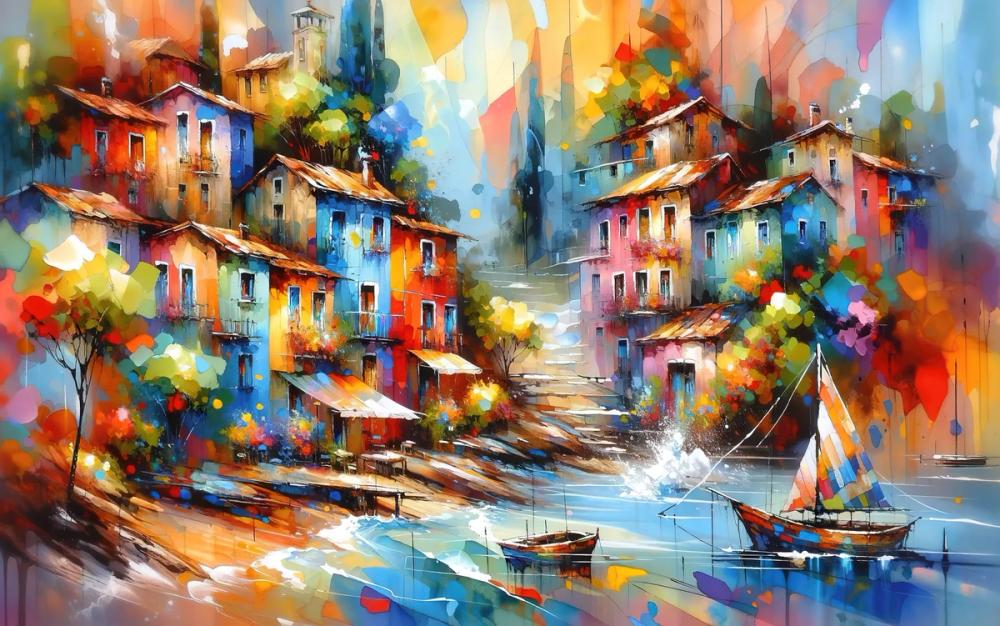 Vibrant Seaside Life