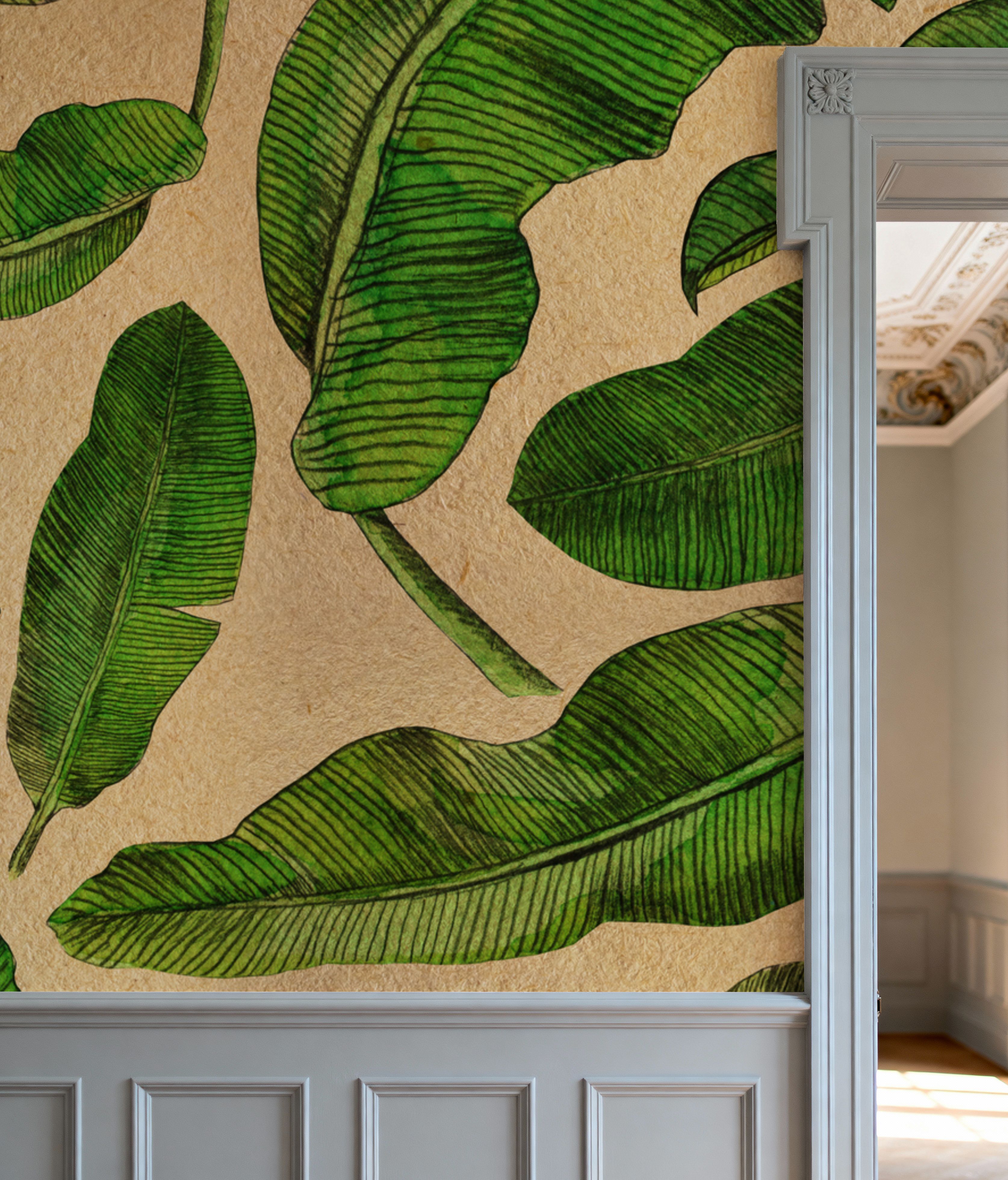 Scattered Banana Leaves