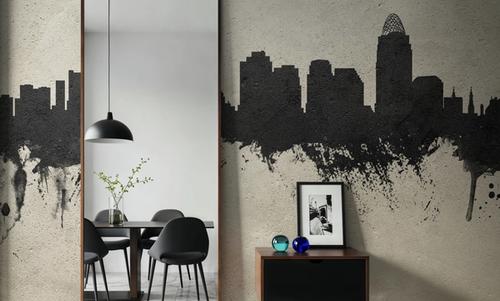 Cincinnati Ohio Skyline Concrete