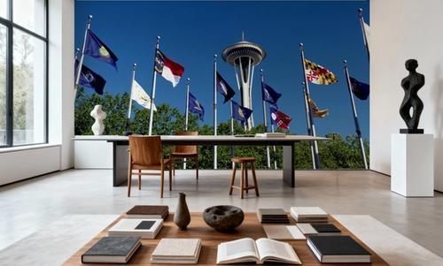 Seattle Flags Panorama
