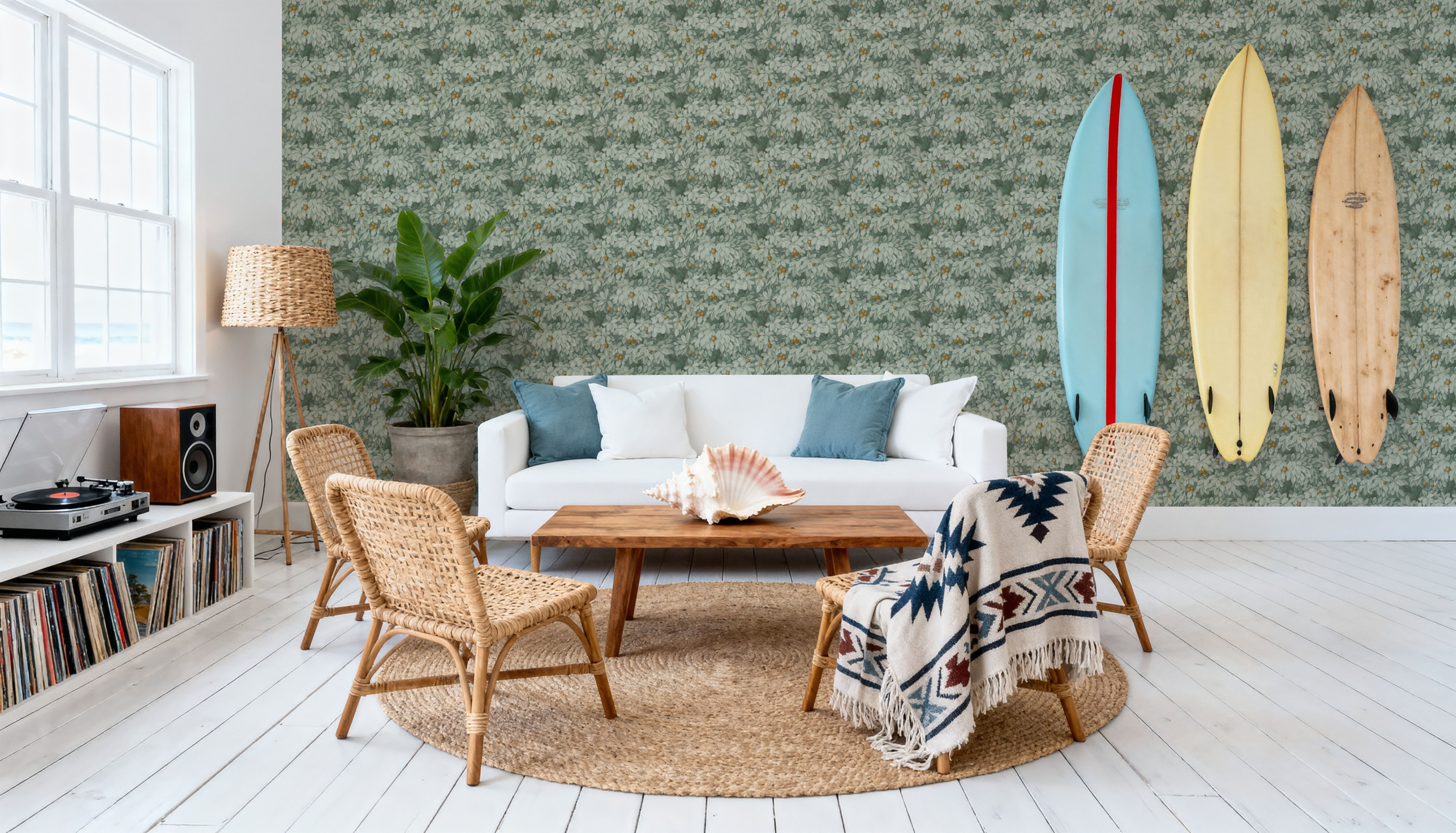 Fruit Tree Bower, Yellow on Laurel