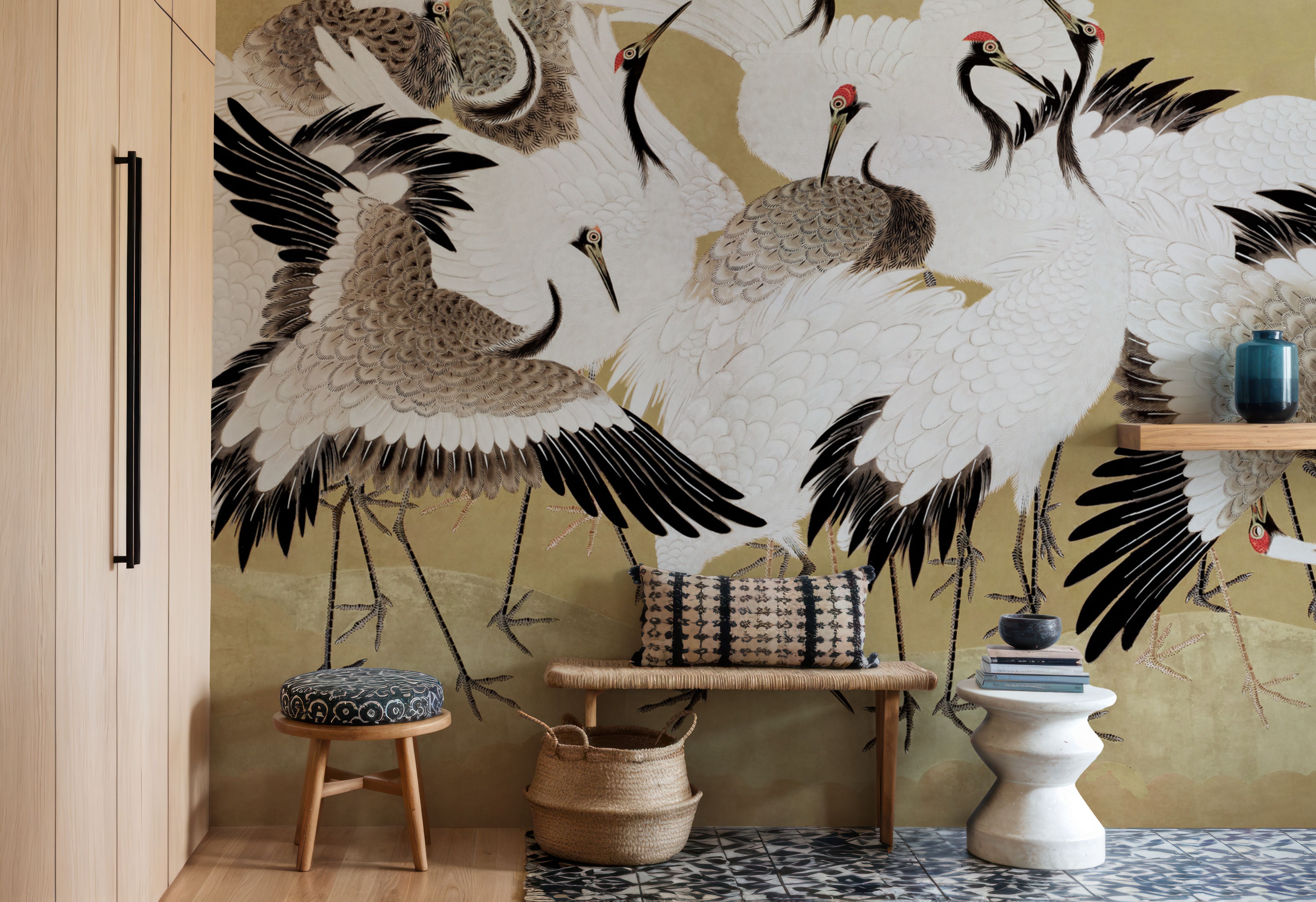 Japanese Flock of Cranes, Butter