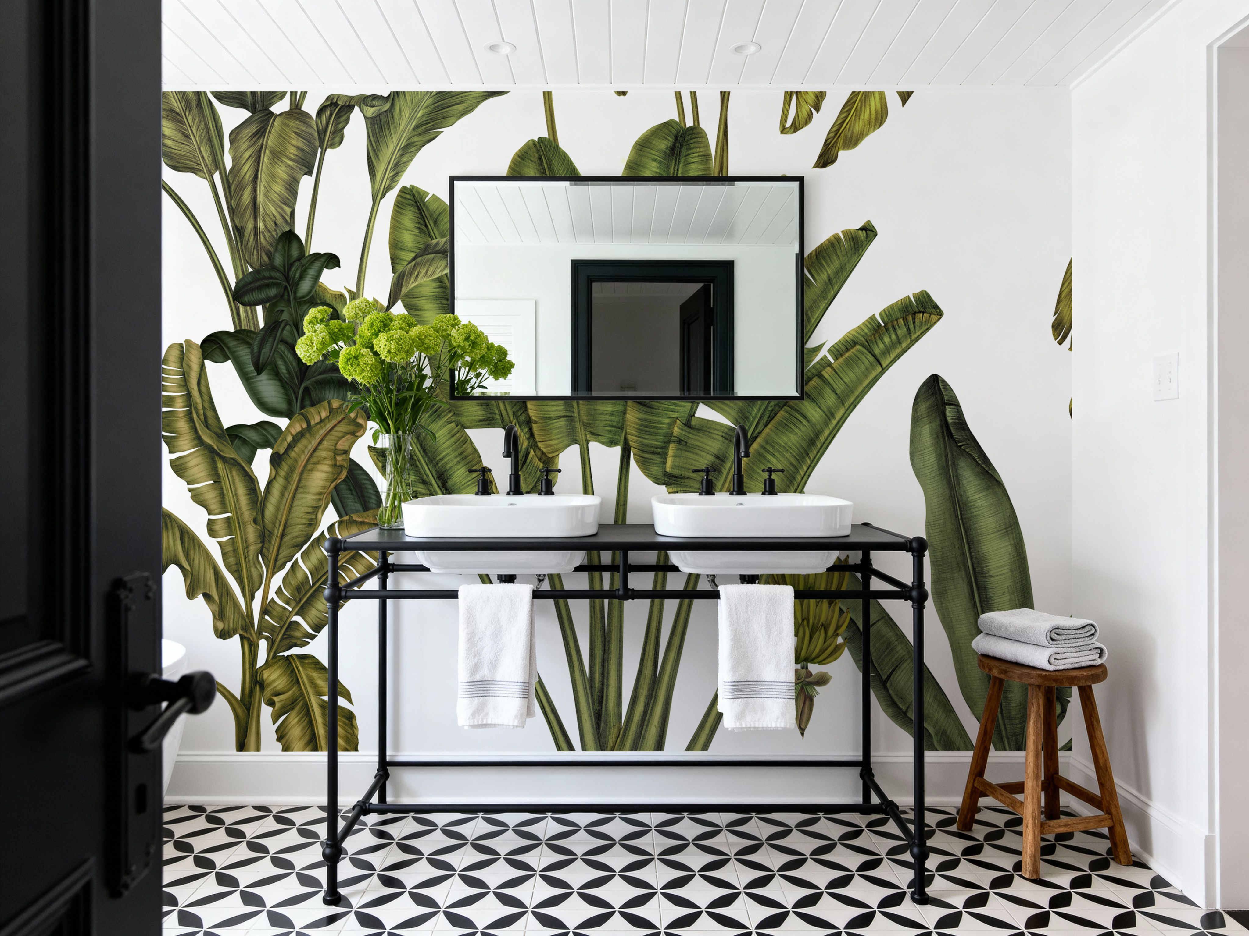 Banana Grove, White